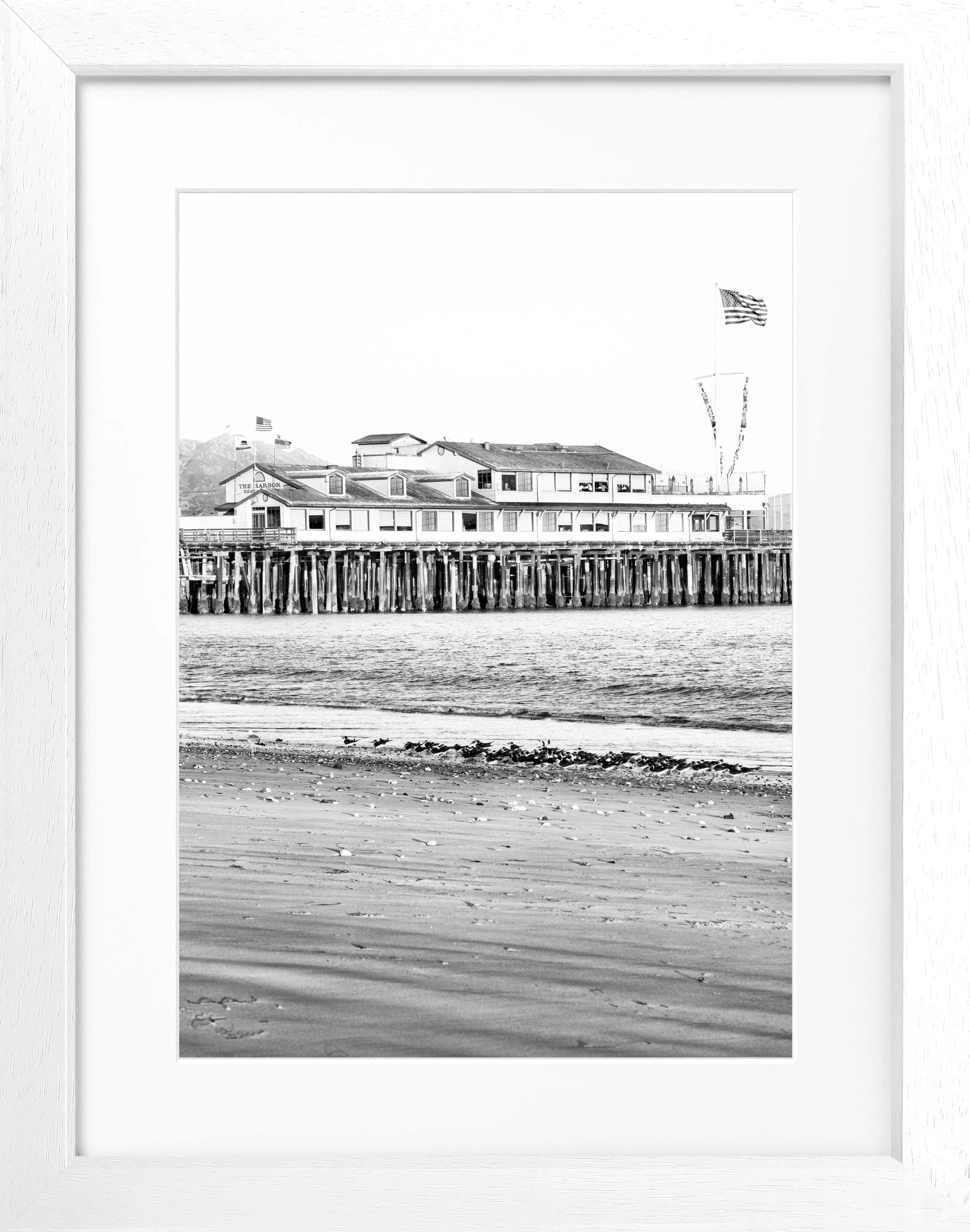 Poster mit Rahmen Kalifornien Santa Barbara ’Pier’ K19
