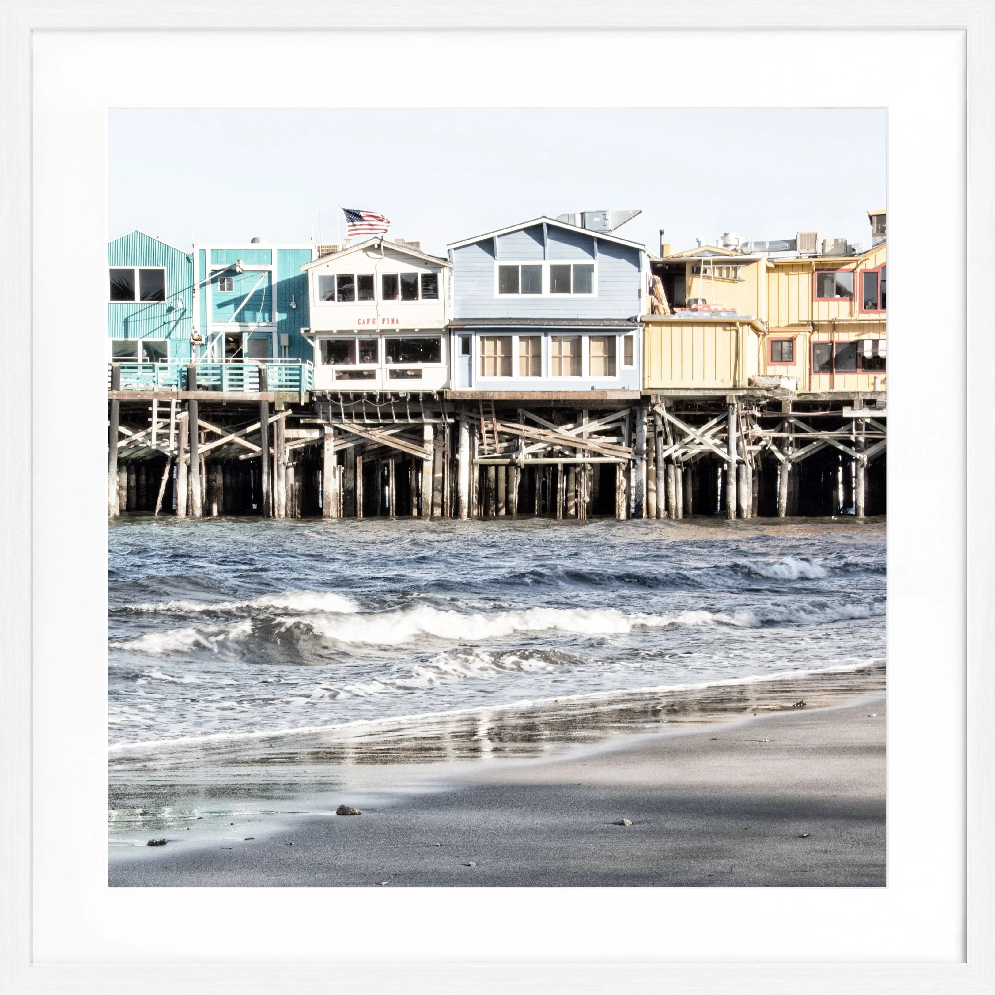 Poster mit Rahmen Kalifornien ’Pier Monterey’ K01Q