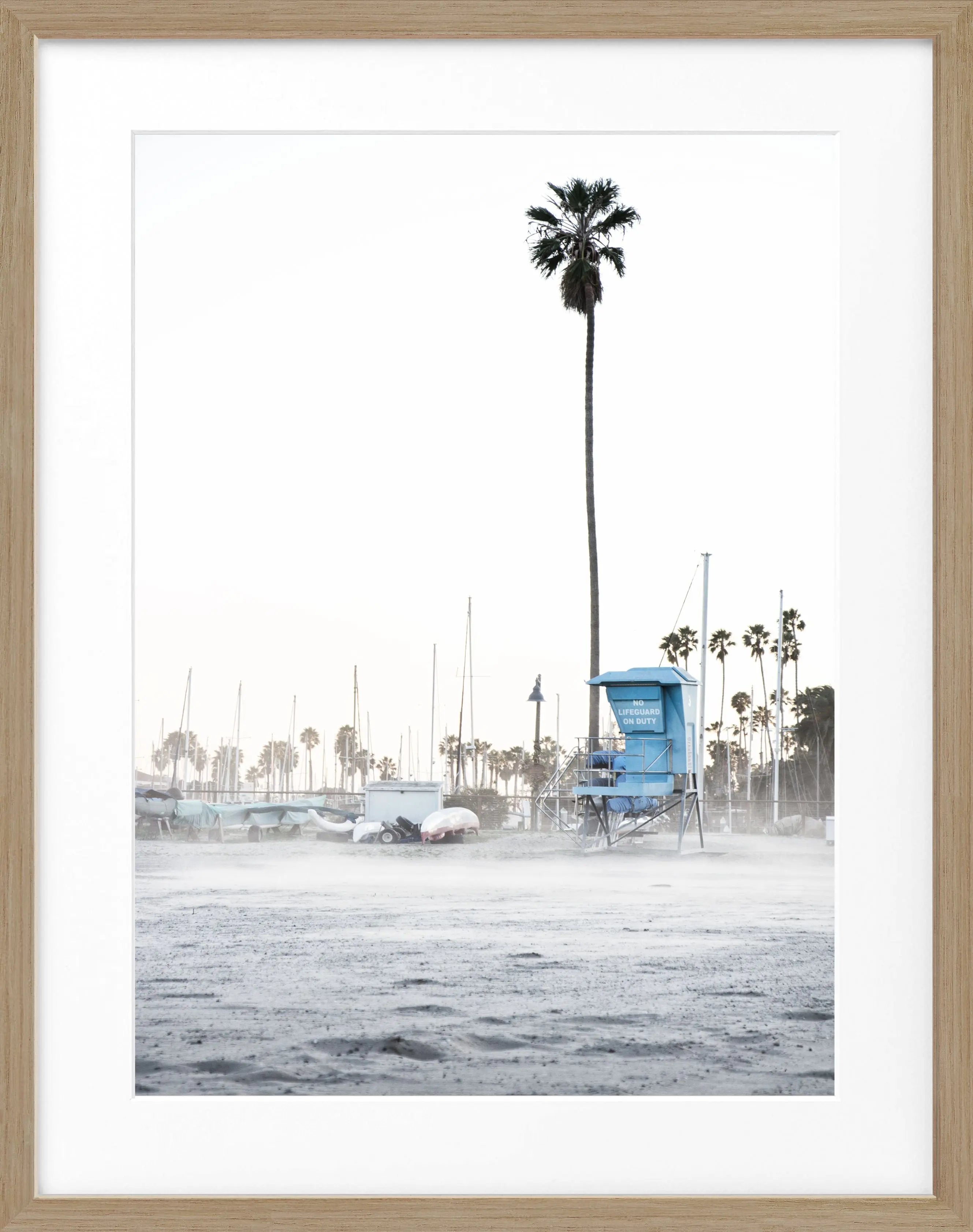 Poster mit Rahmen Kalifornien Santa Barbara ’Beach’ K22