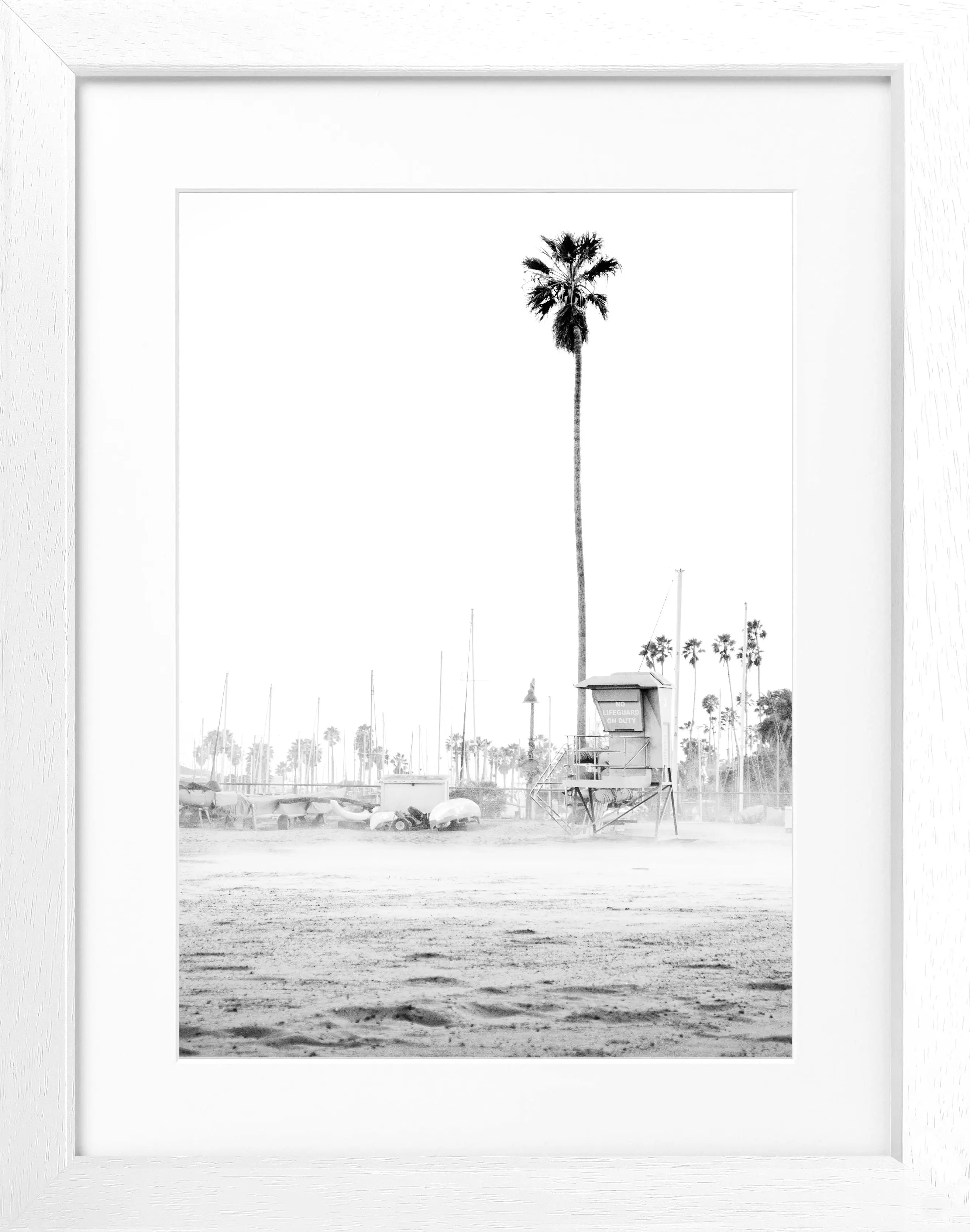 Poster mit Rahmen Kalifornien Santa Barbara ’Beach’ K22