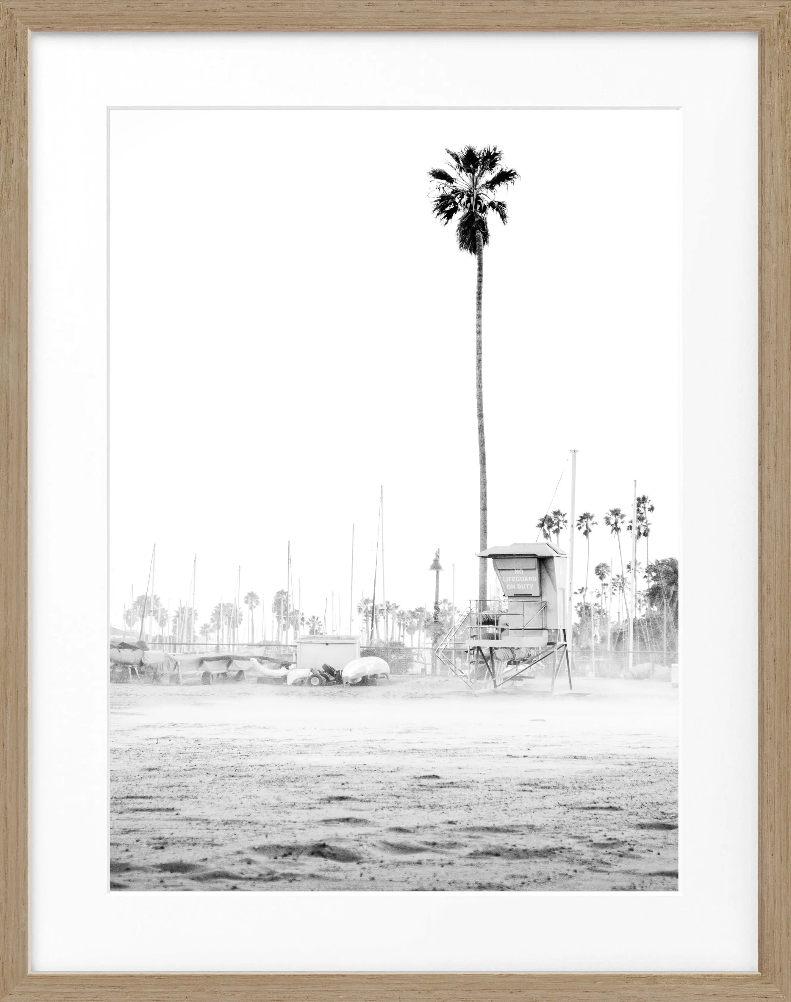 Poster mit Rahmen Kalifornien Santa Barbara ’Beach’ K22