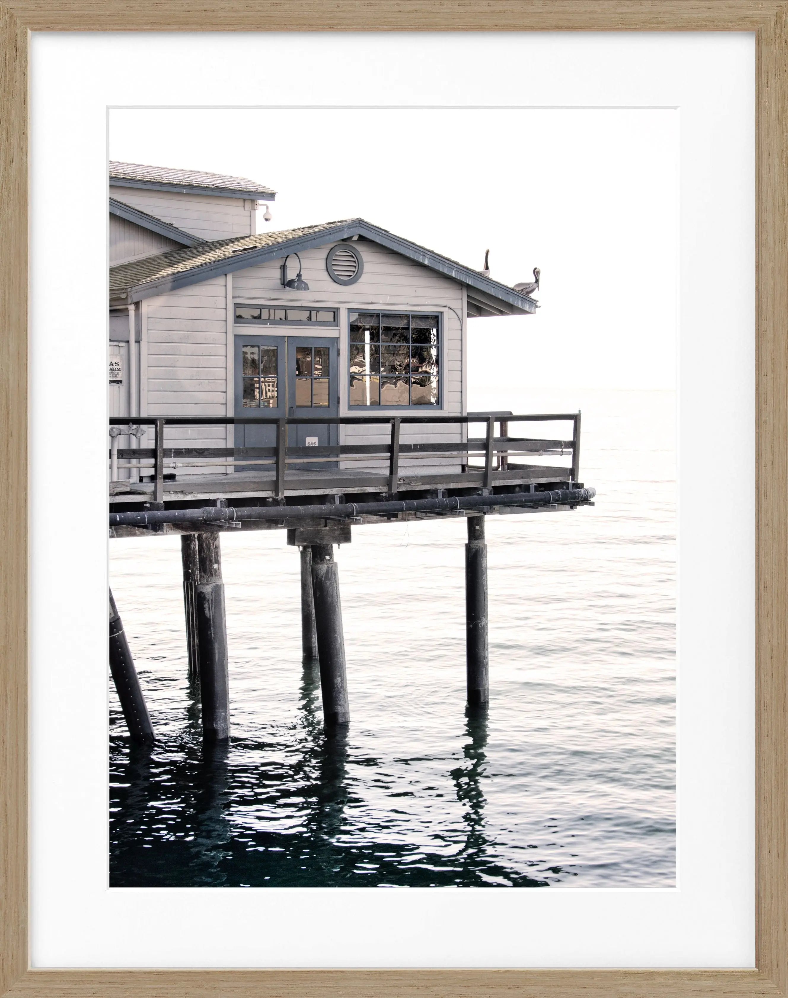 Poster mit Rahmen Kalifornien Santa Barbara ’Pier’ K27