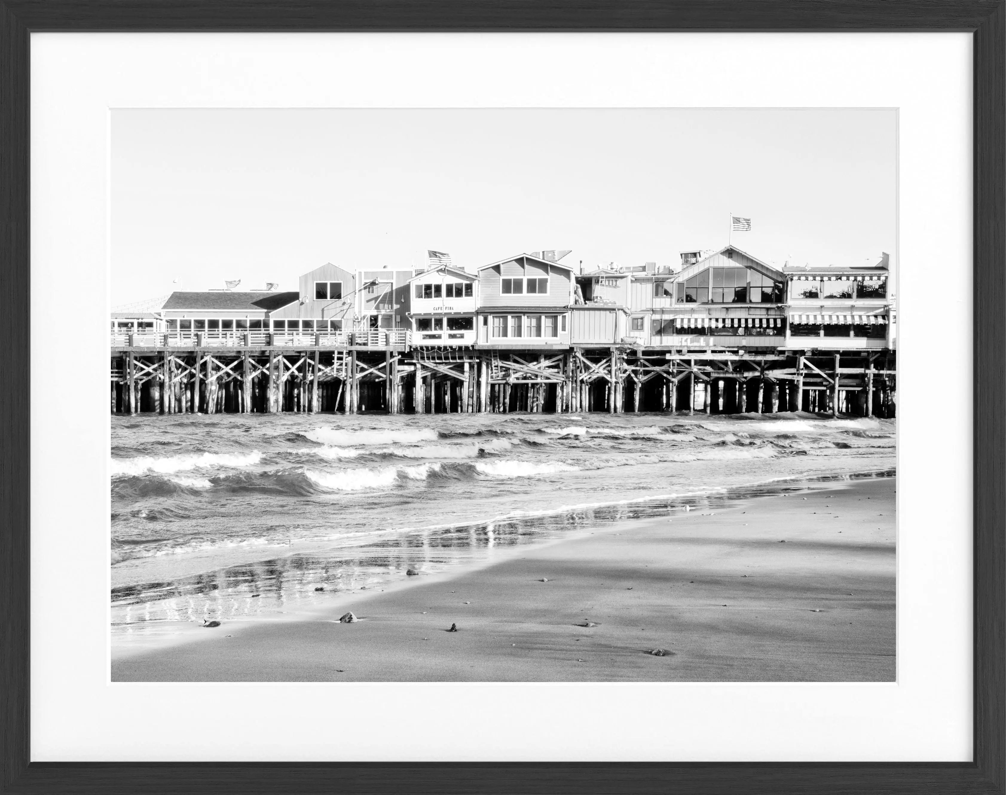 Poster mit Rahmen Kalifornien ’Pier Monterey’ K02