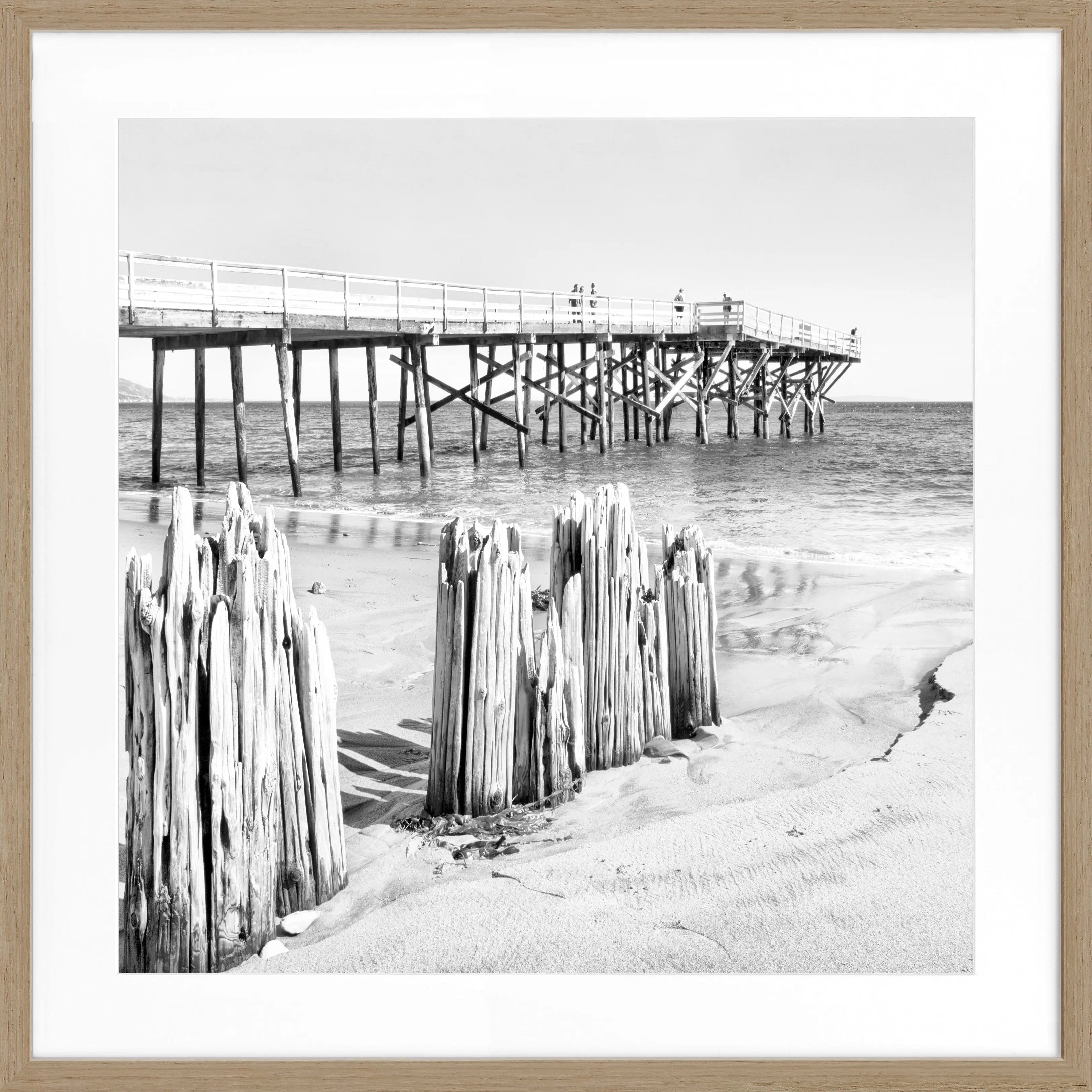 Poster mit Rahmen Kalifornien Malibu Beach K65Q - Wandbilder