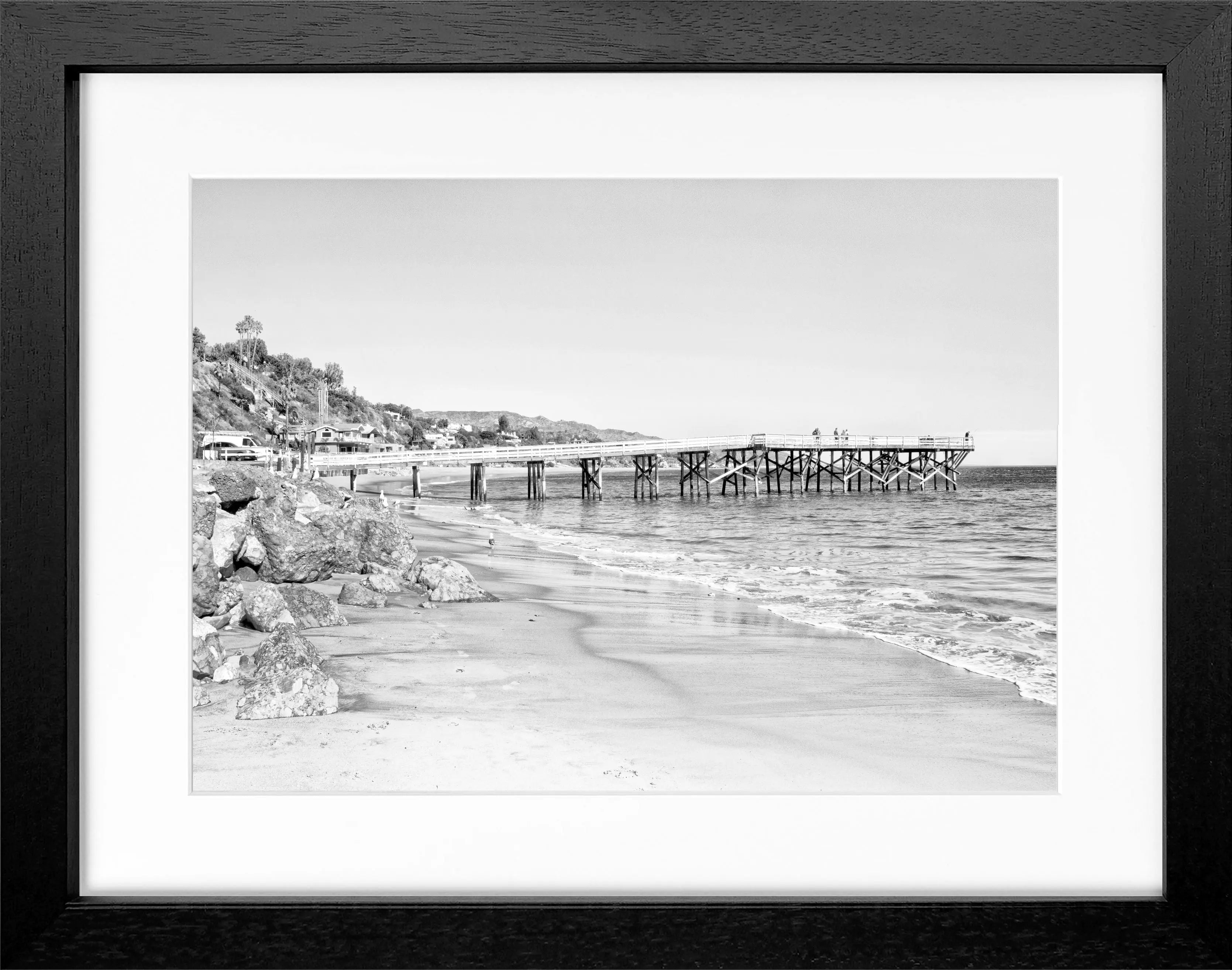 Poster mit Rahmen Kalifornien Malibu ’Pier’ K71 - Wandbilder