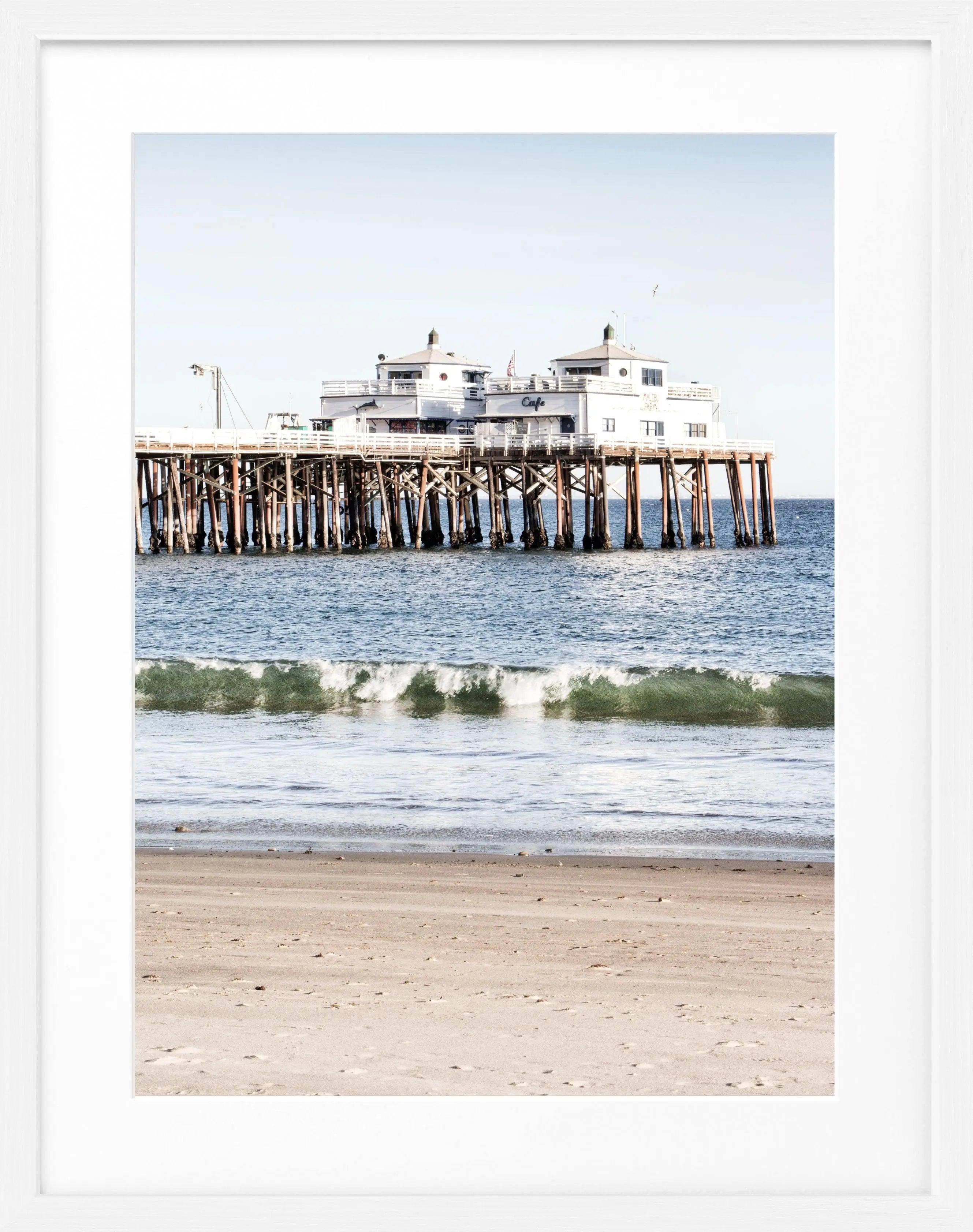 Poster mit Rahmen Kalifornien Malibu Beach ’Pier’ K87