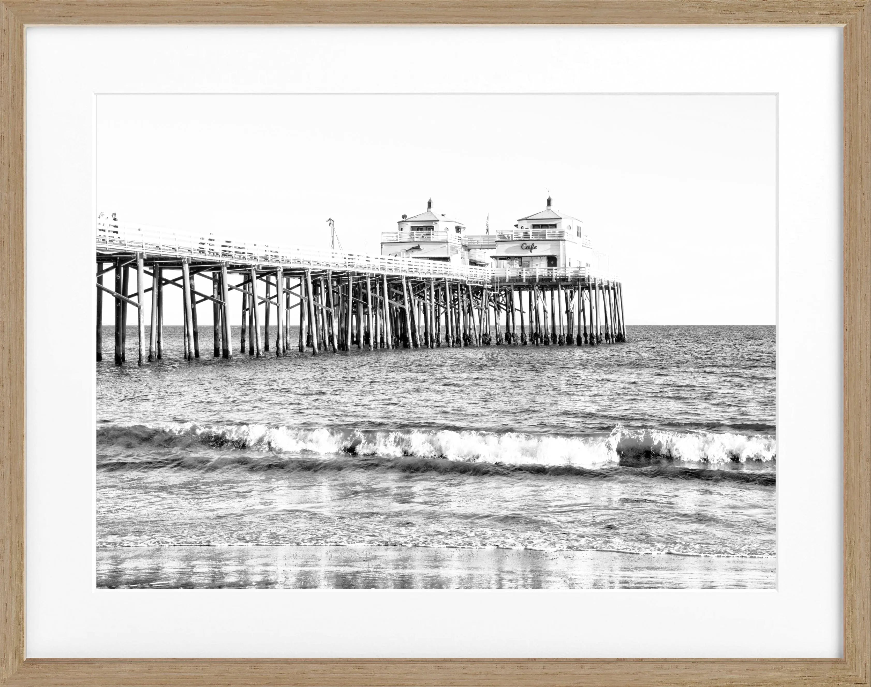 Poster mit Rahmen Kalifornien Malibu Beach ’Pier’ K88