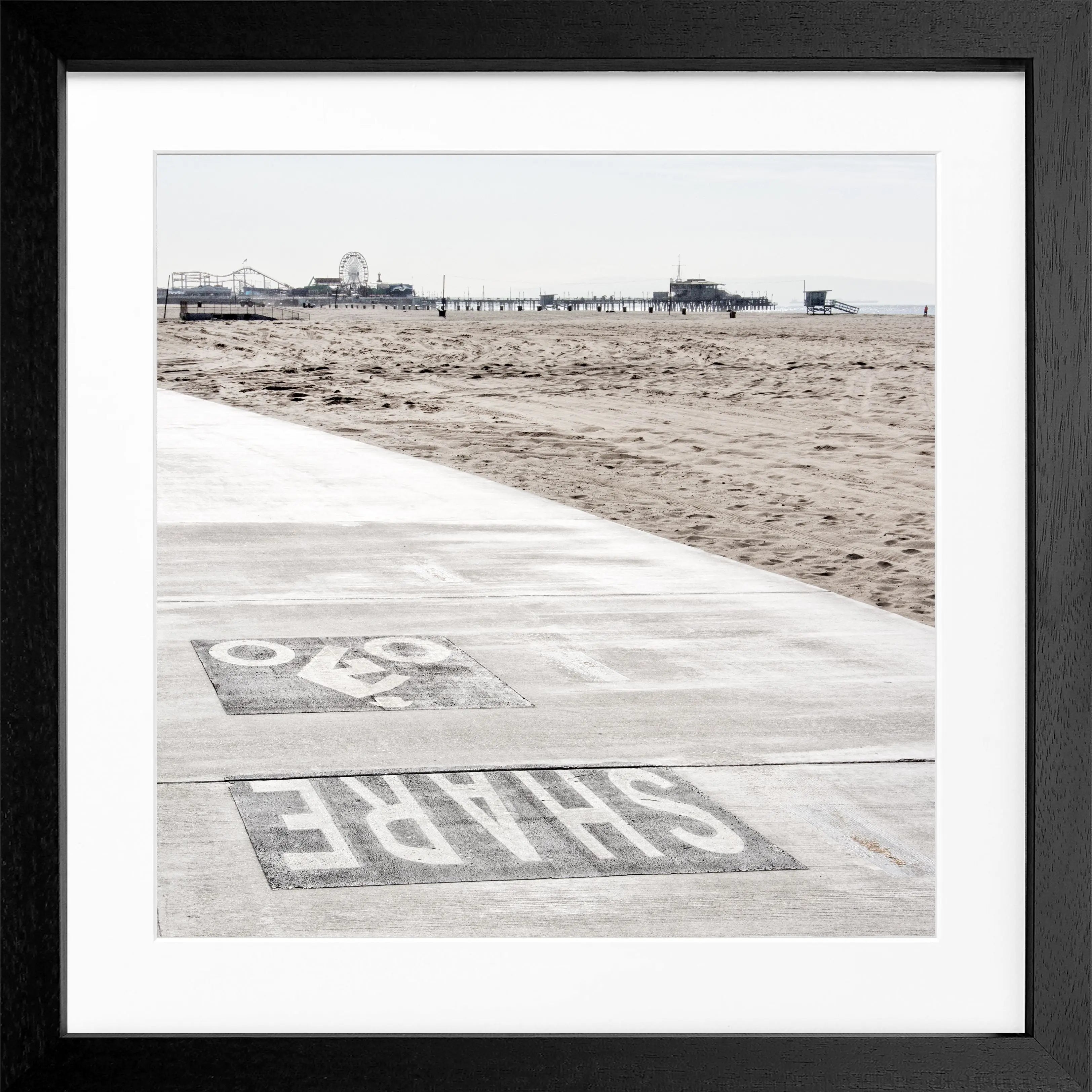 Poster mit Rahmen Kalifornien Santa Monica ’Beach’ K98Q