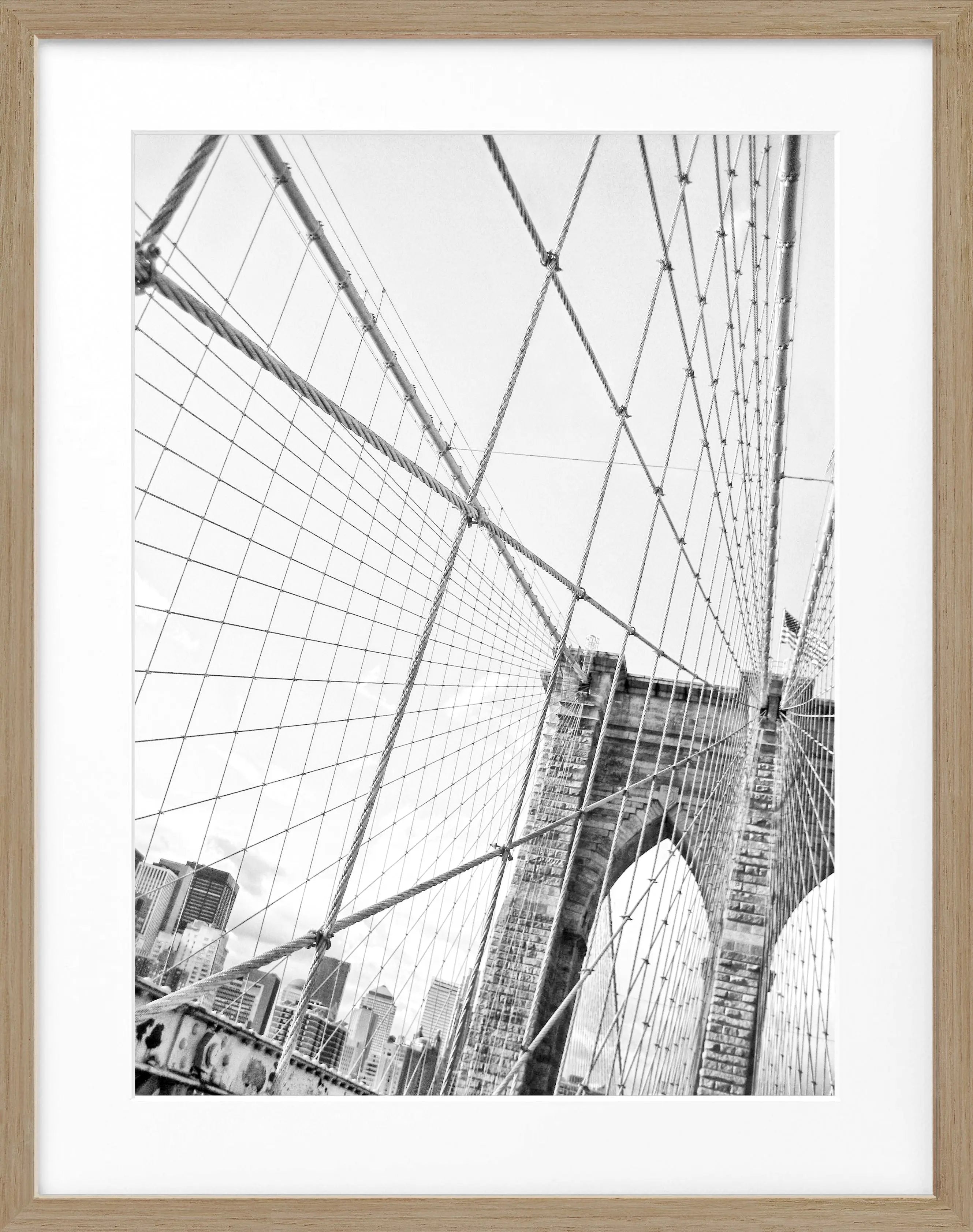 Poster mit Rahmen New York ’Brooklyn Bridge’ NY102