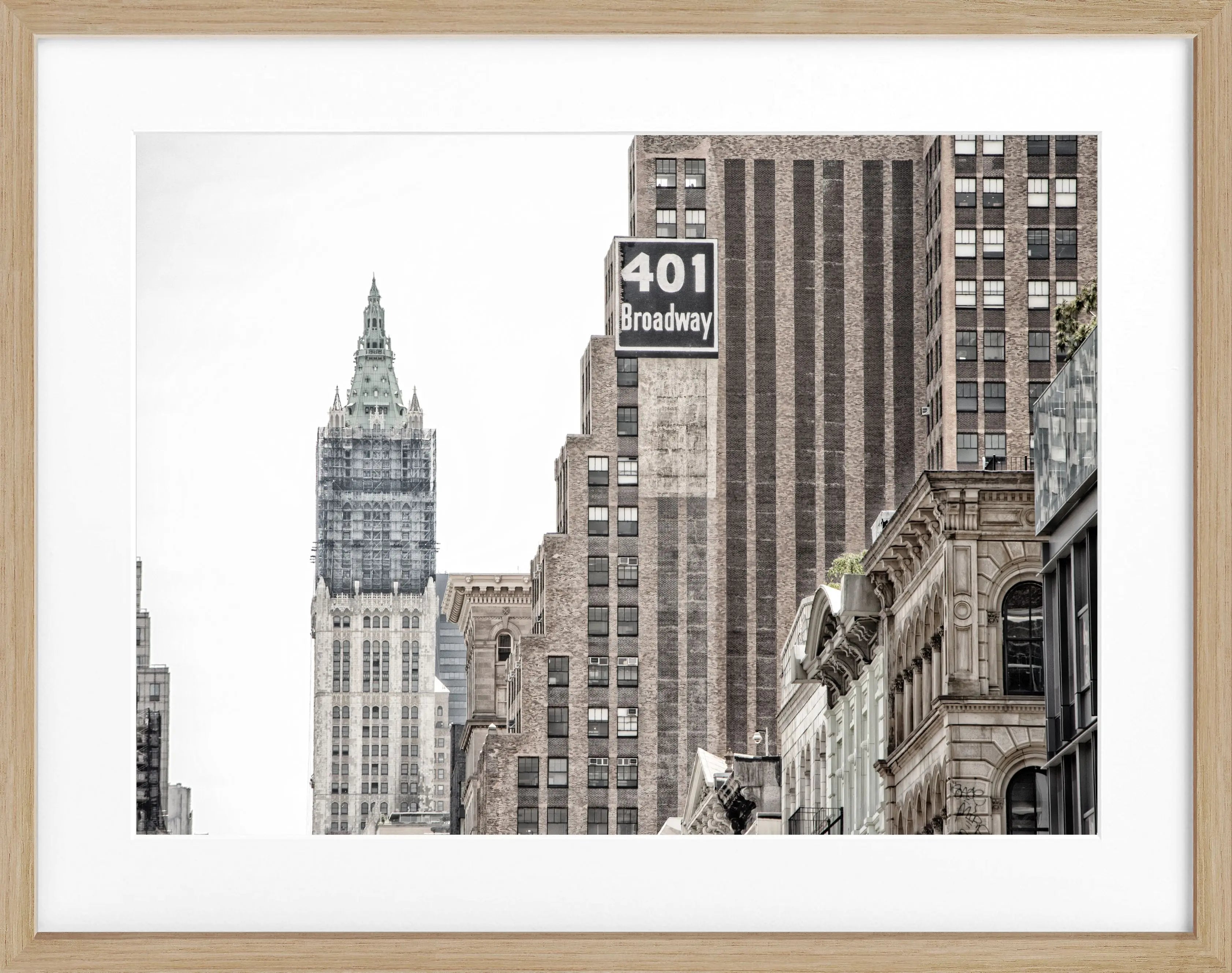 Poster mit Rahmen New York ’Woolworth Building’ NY90