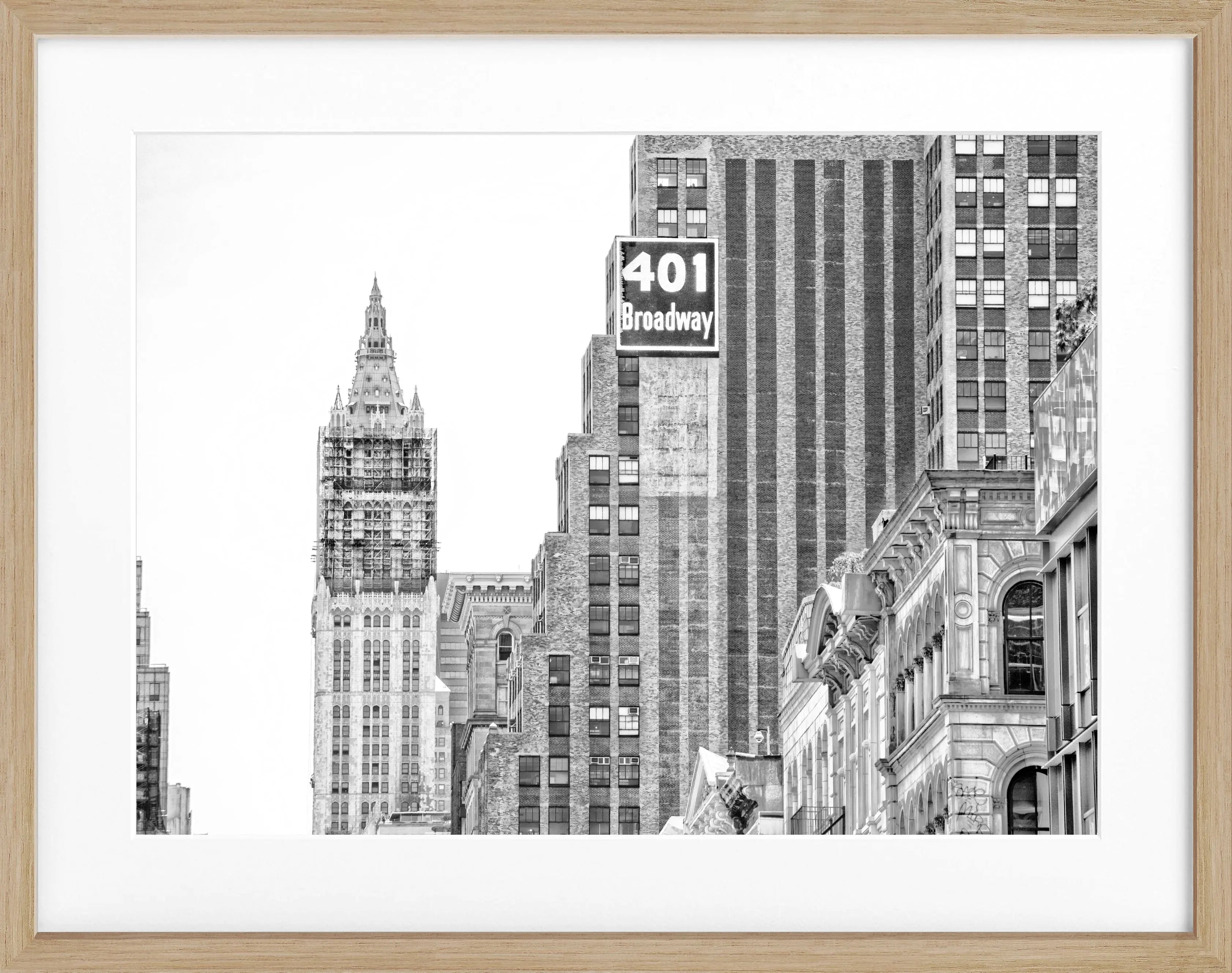 Poster mit Rahmen New York ’Woolworth Building’ NY90
