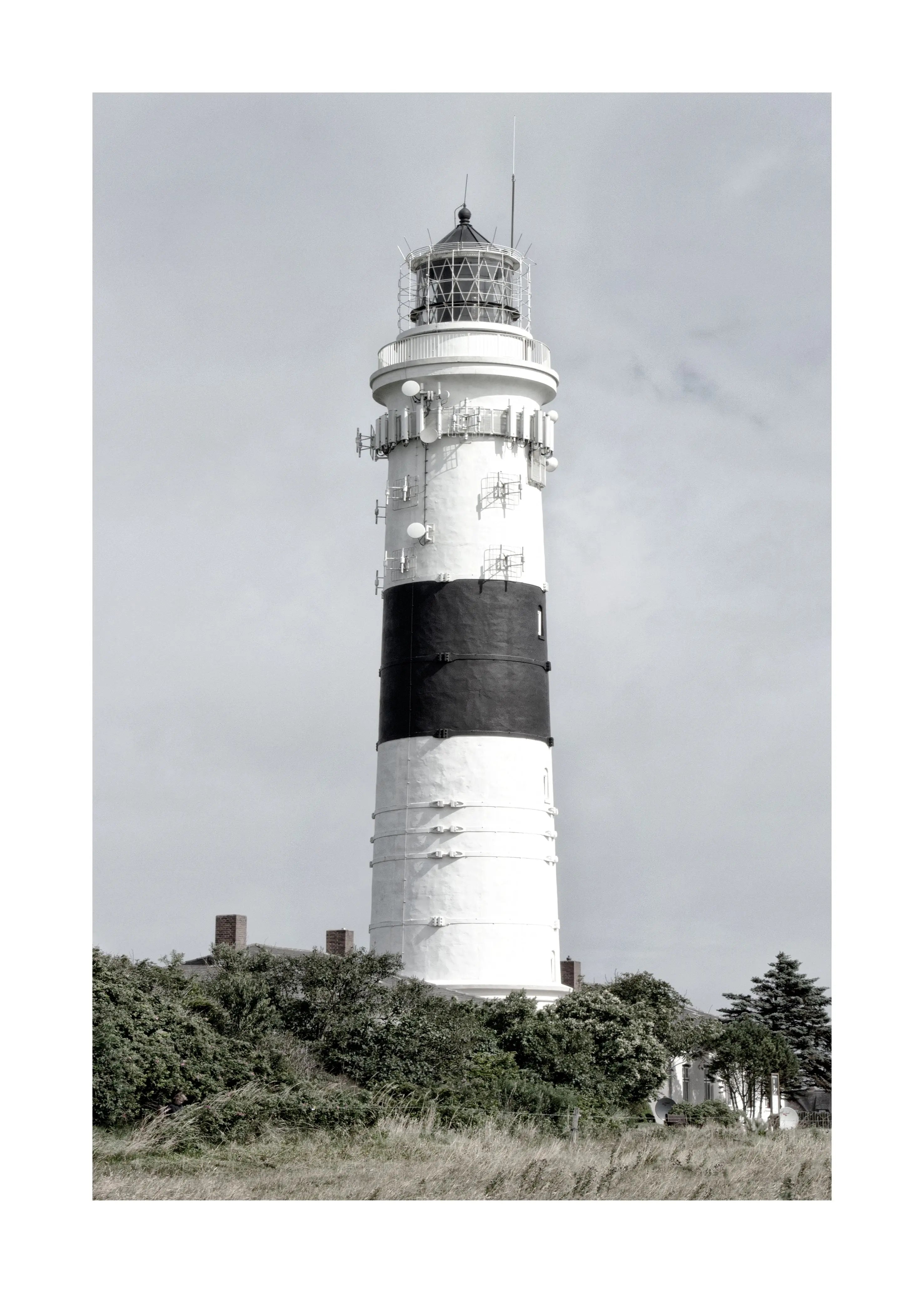 Poster / Druck Sylt Leuchtturm Kampen ’Langer Christian’