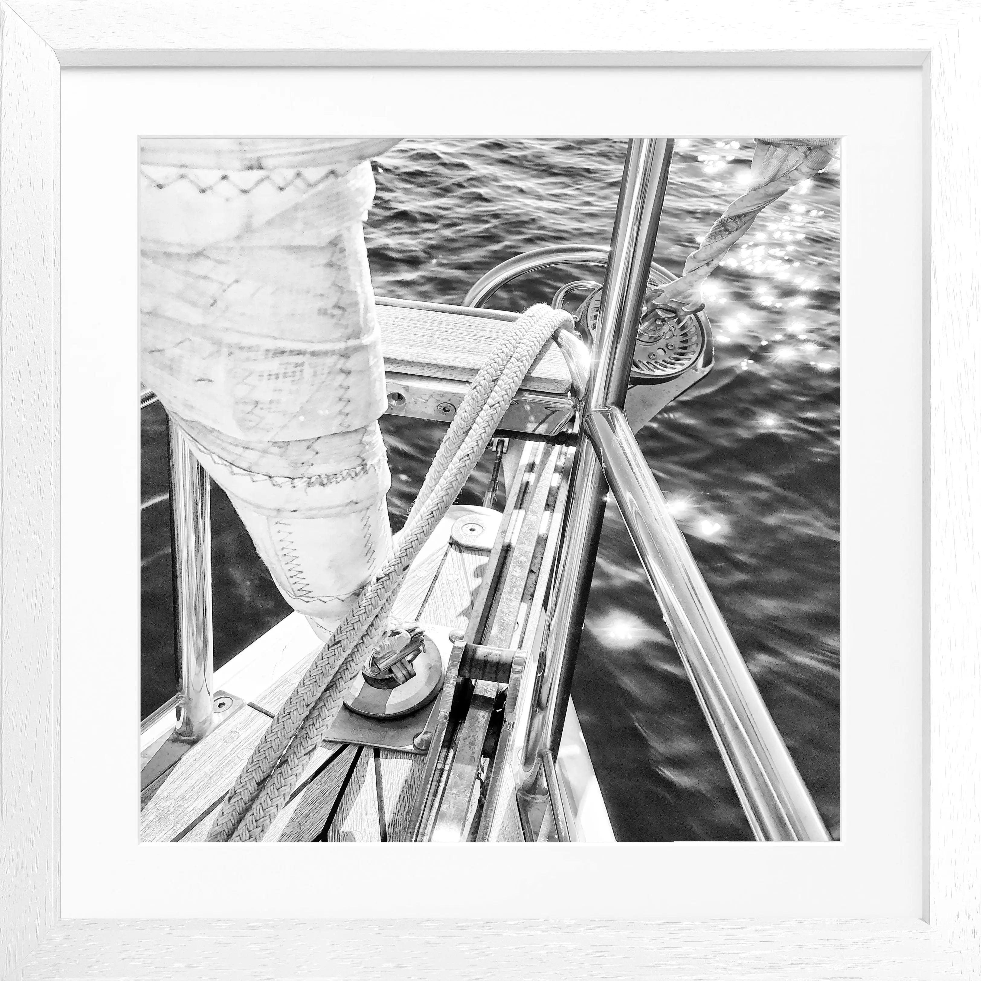 Poster mit Rahmen Segelboot SAIL03Q - Wandbilder