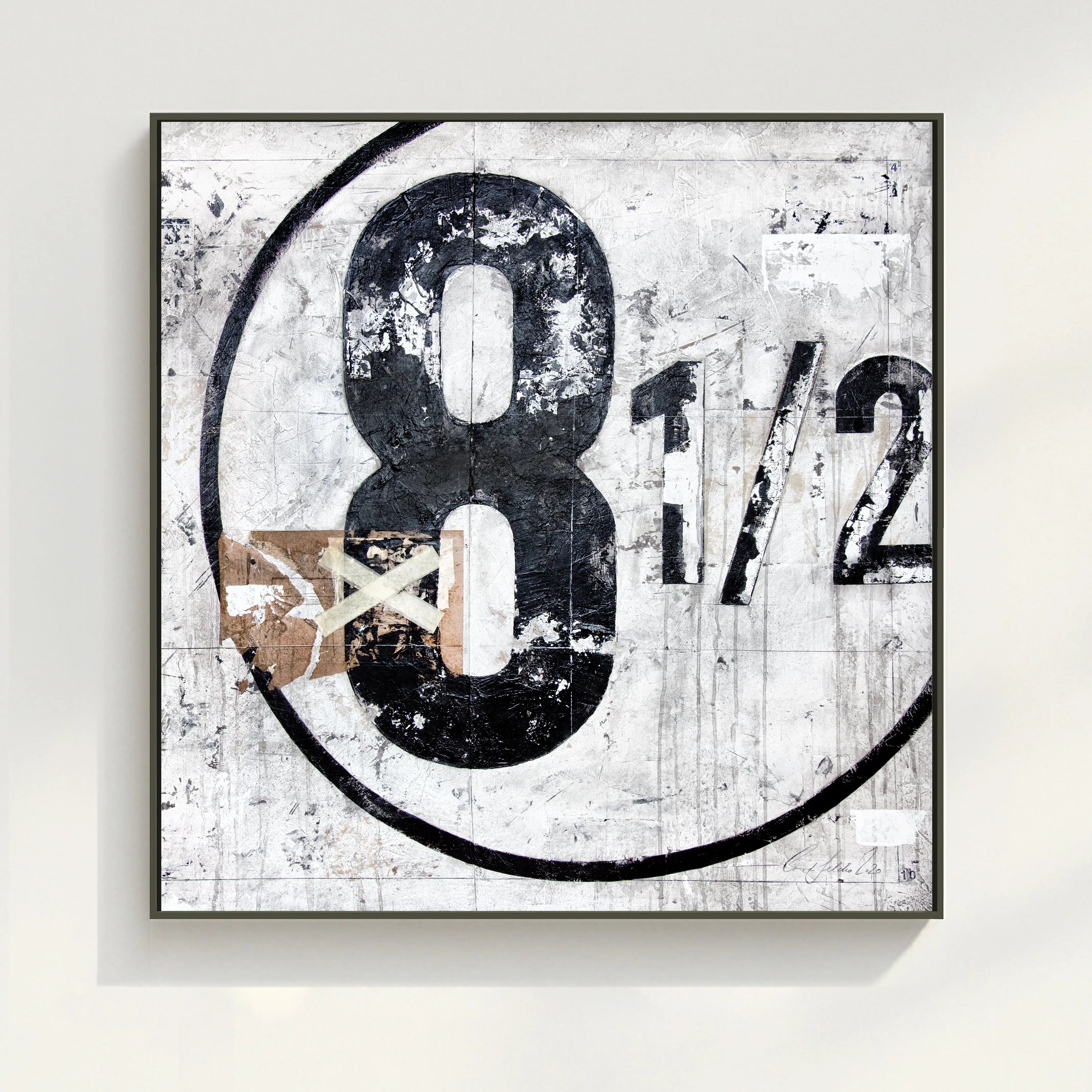 Wandbild GM01Q ’Achteinhalb’ - Druck auf Leinwand