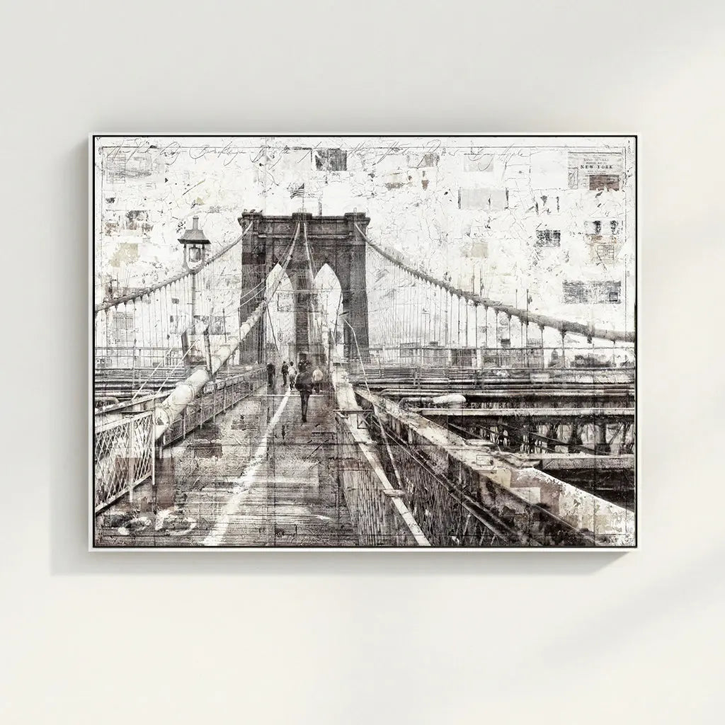 Wandbild Motiv GM02 ’Brooklyn Bridge’ - Druck auf Leinwand