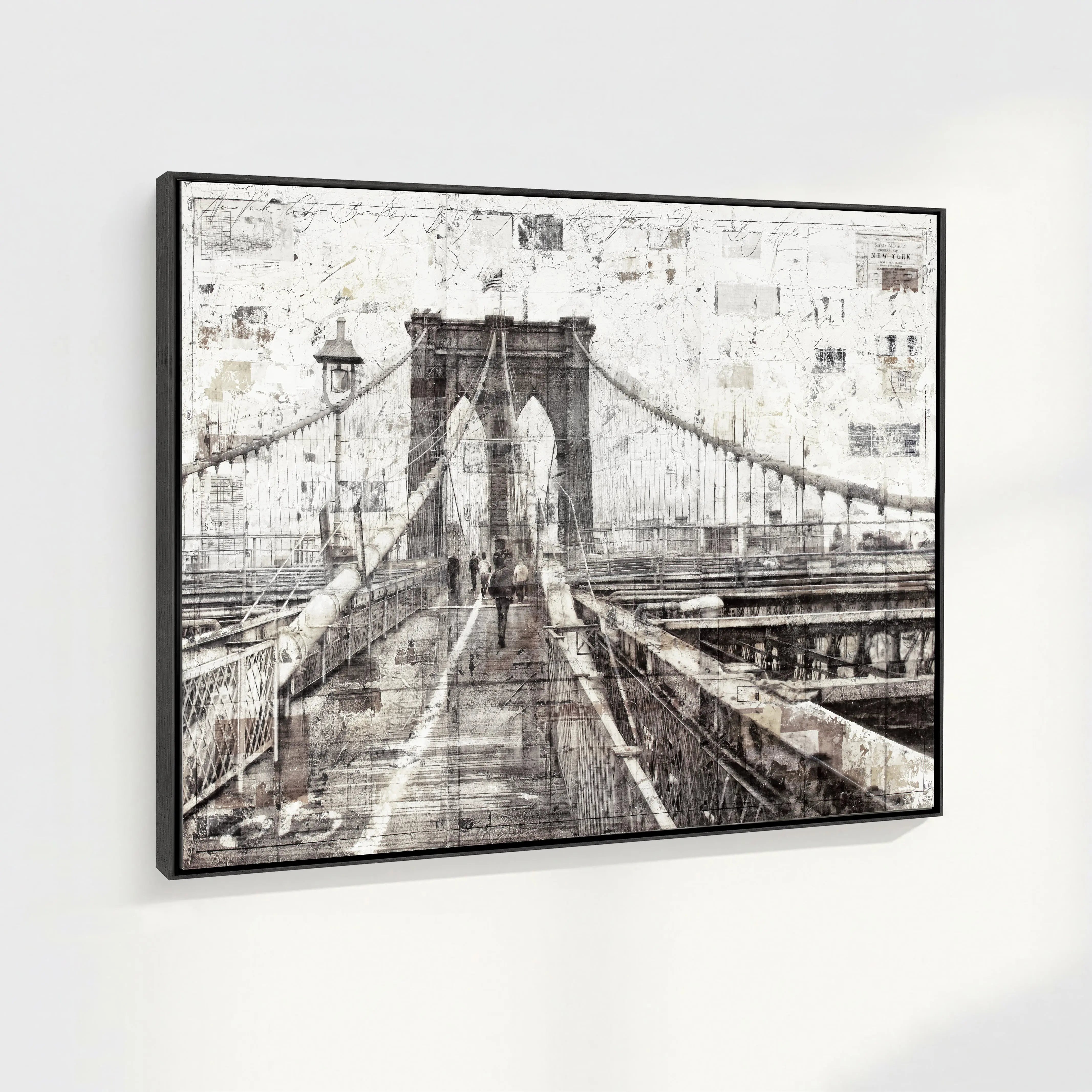 Wandbild Motiv GM02 ’Brooklyn Bridge’ - Druck auf Leinwand