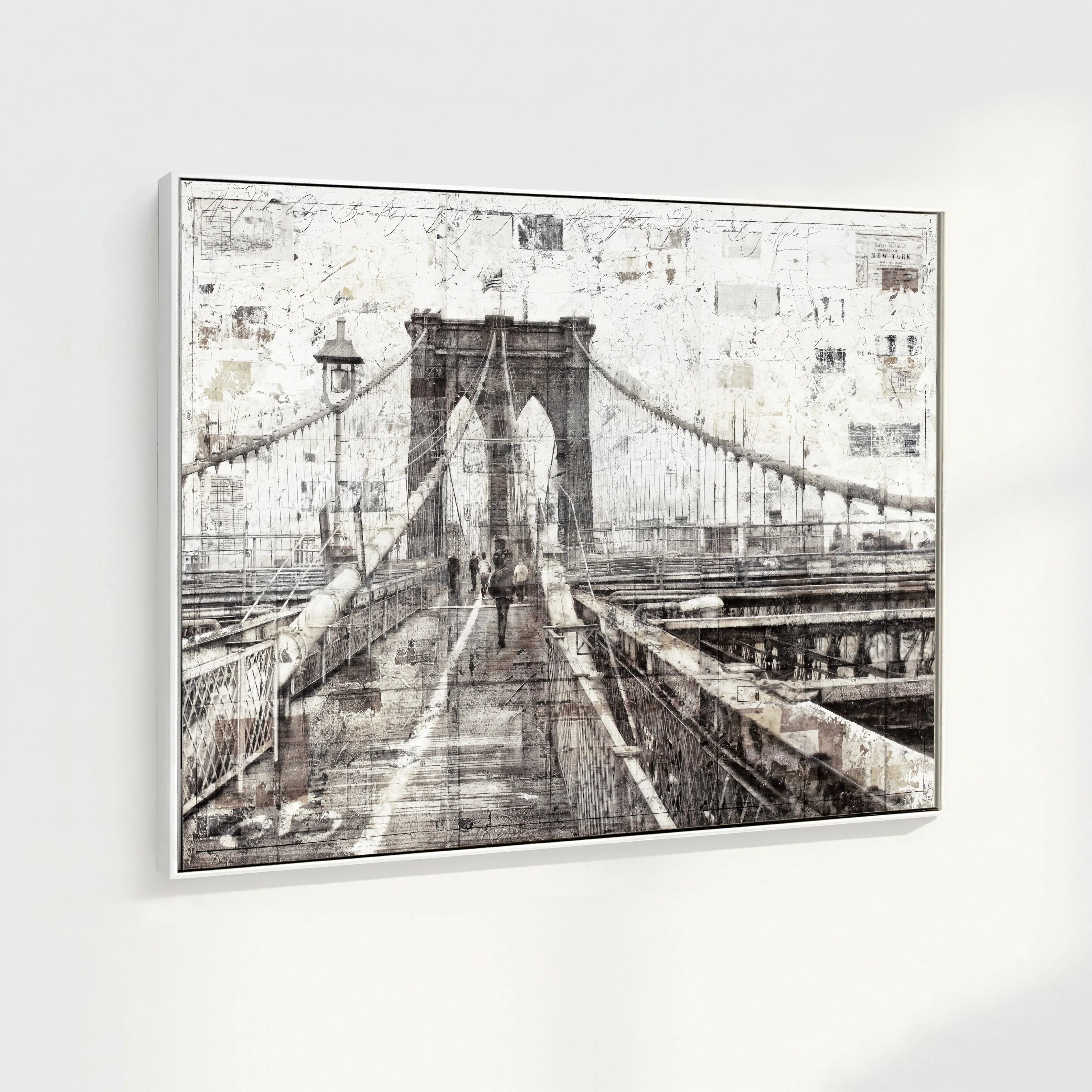 Wandbild Motiv GM02 ’Brooklyn Bridge’ - Druck auf Leinwand