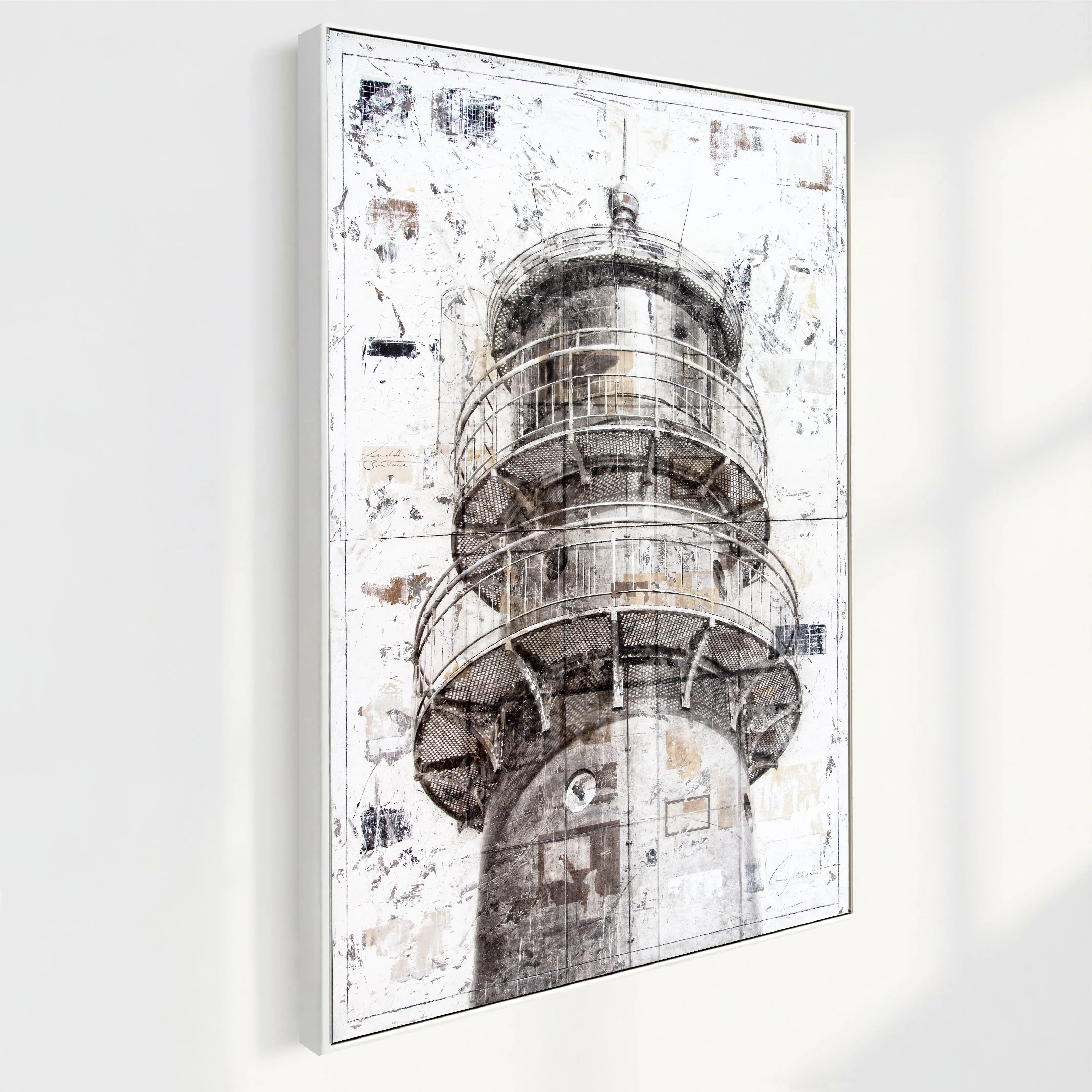 Wandbild GM22 Sylt Leuchtturm Hörnum - Druck auf Leinwand