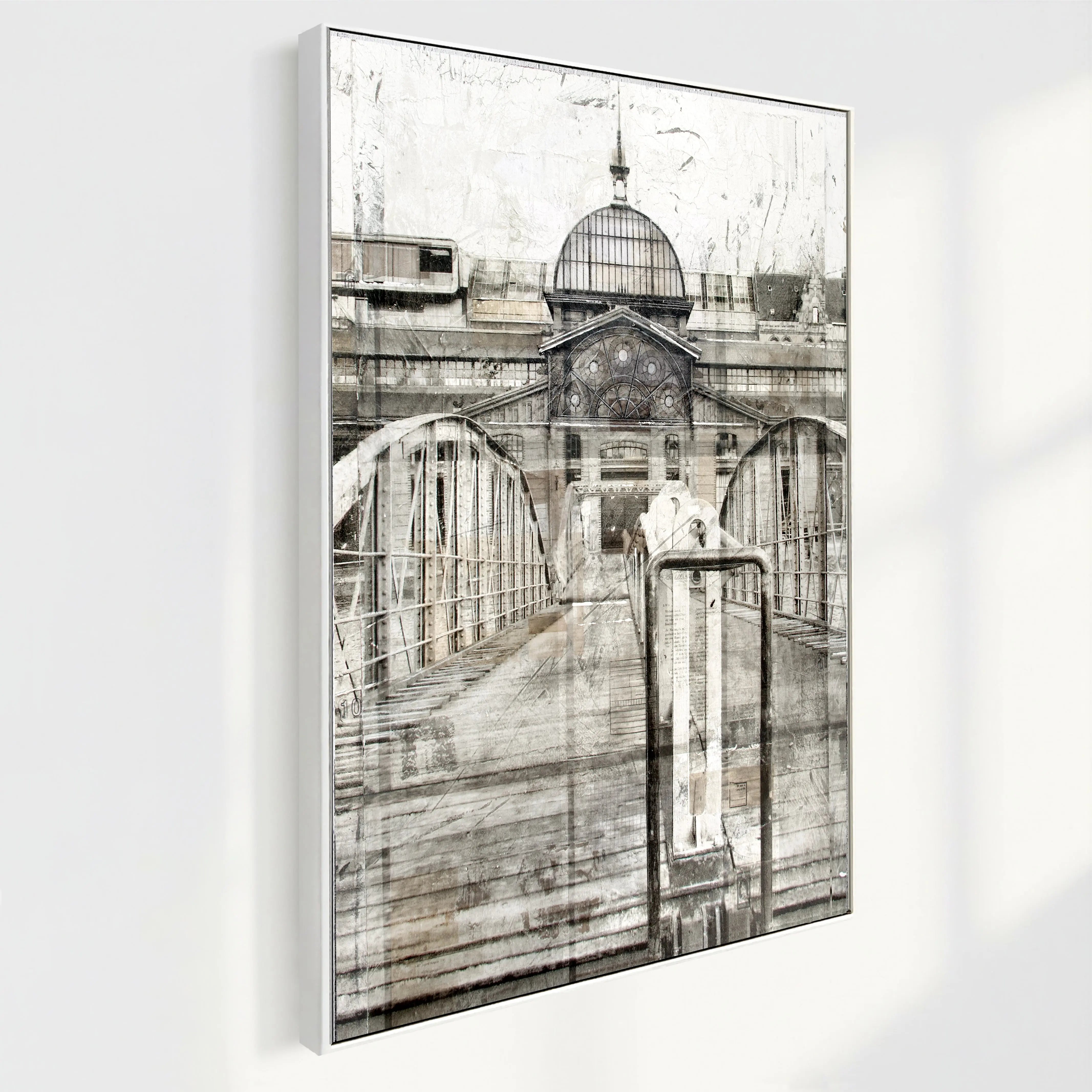 Wandbild GM04A Hamburg Fischmarkt - Druck auf Leinwand