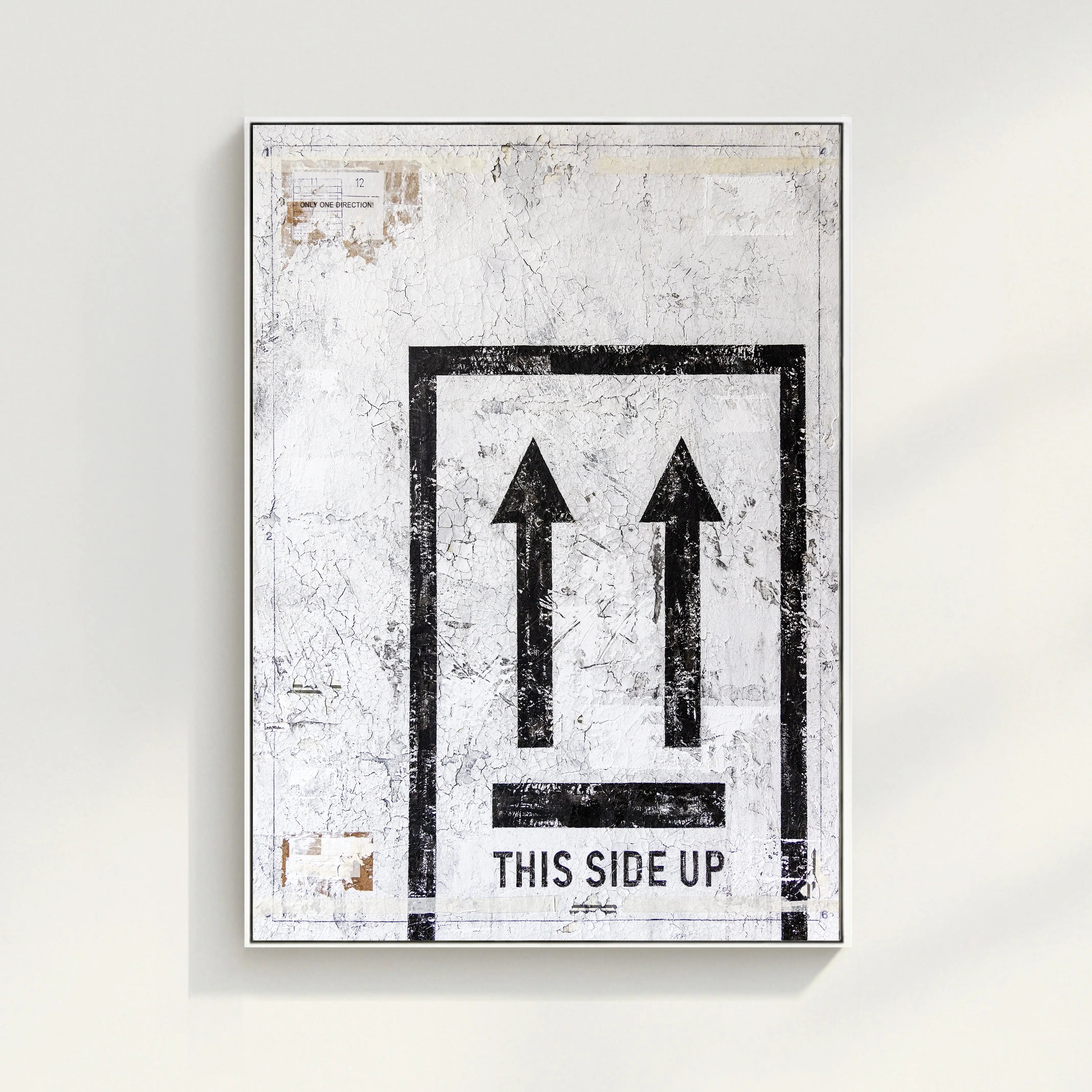 Wandbild GM90 Abstrakt ’This Side Up’ - Druck auf Leinwand