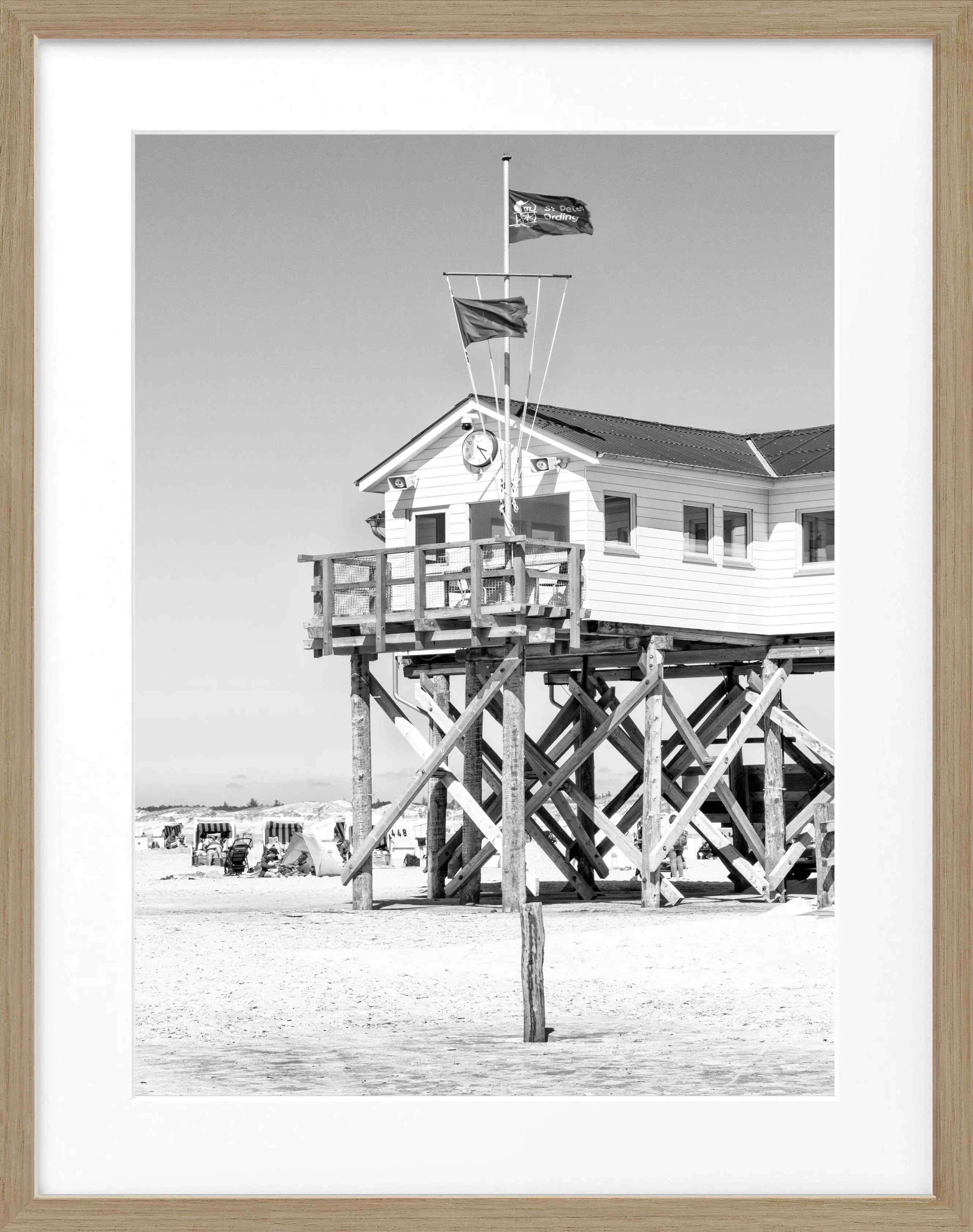 Poster mit Rahmen Sankt Peter Ording ’Beach House’ SPO03