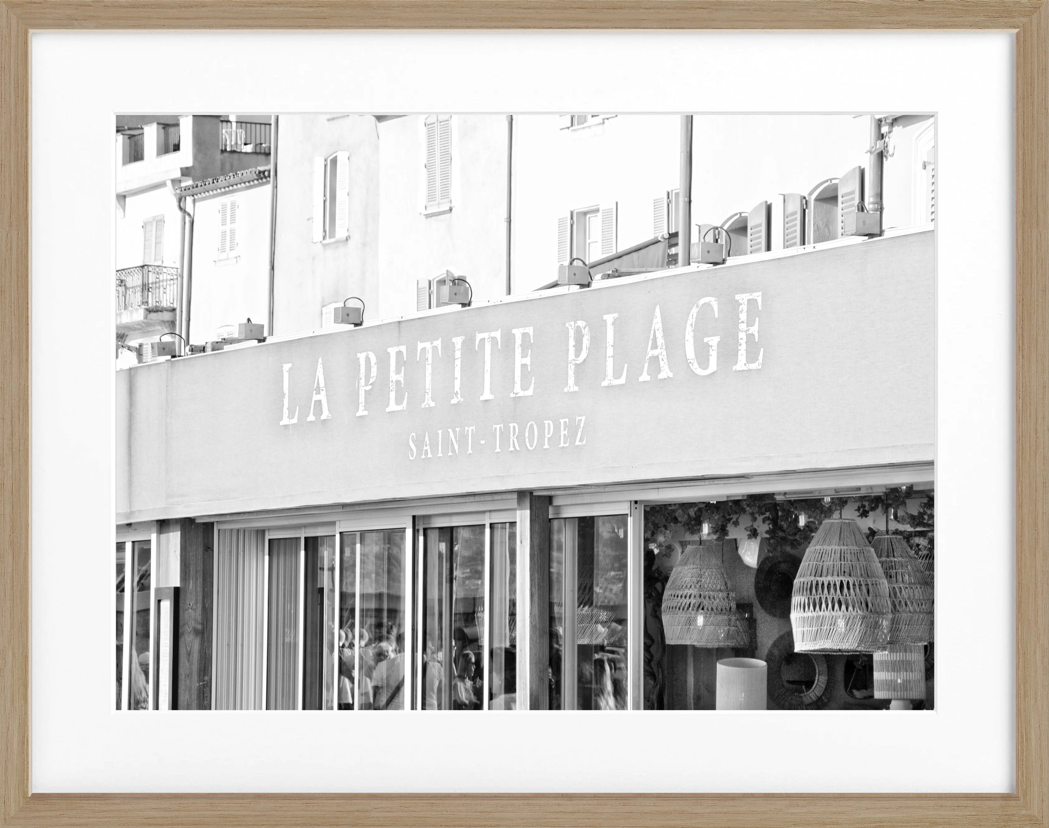 Poster mit Rahmen ’La Petite Plage’ Saint Tropez ST03