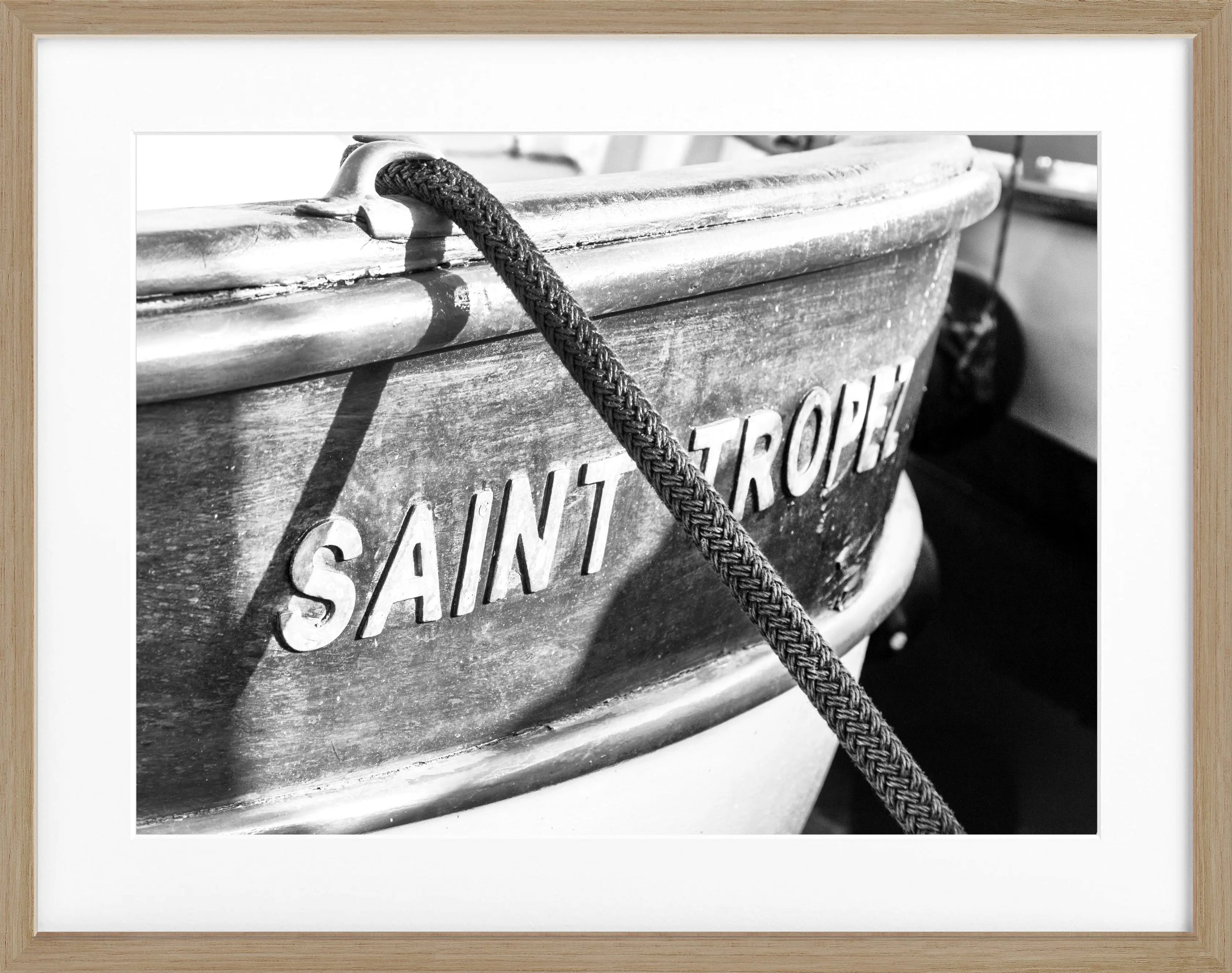 Poster mit Rahmen ’Boot’ Saint Tropez ST06 - Wandbilder