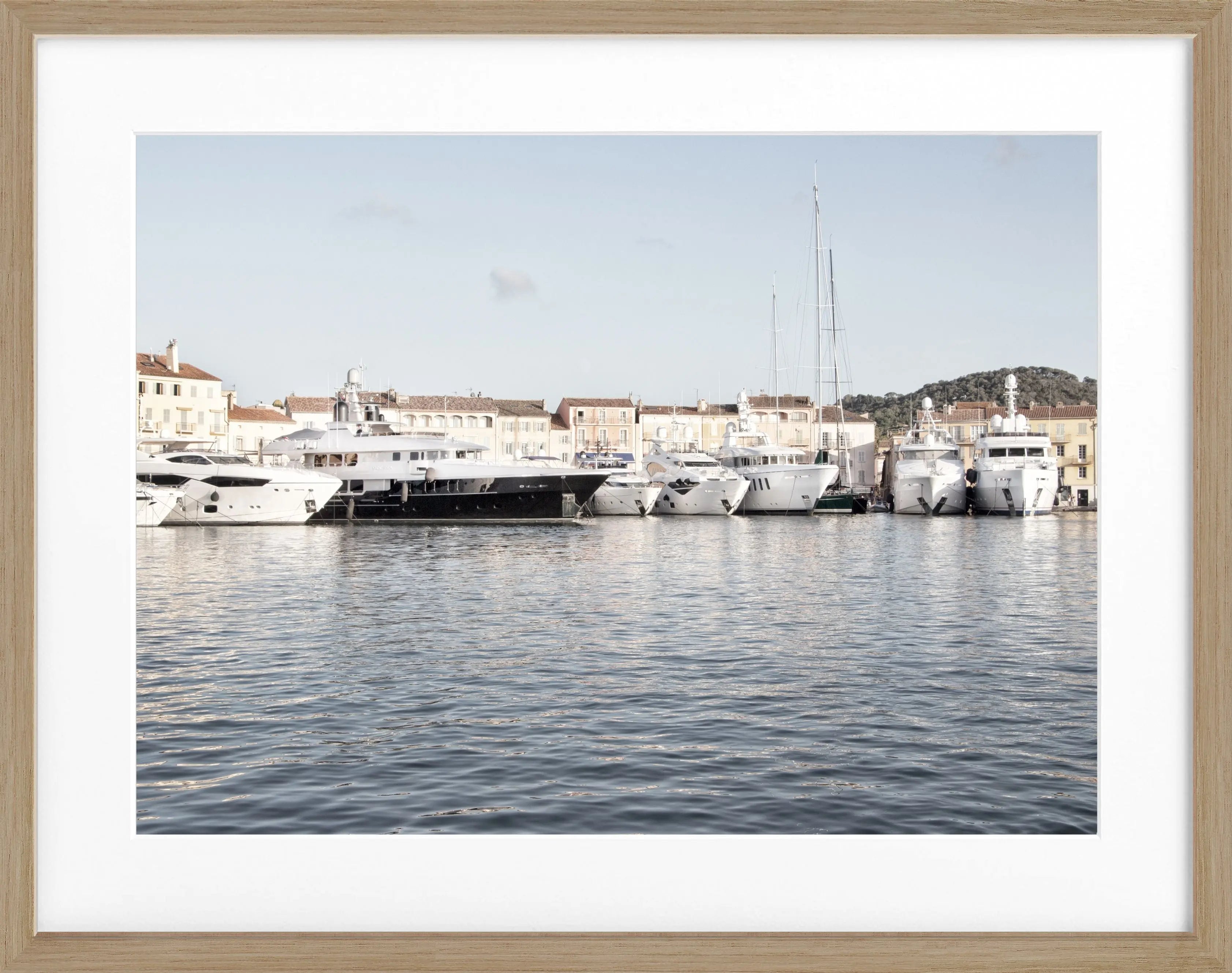 Poster mit Rahmen Saint Tropez ’Hafen’ ST07 - Wandbilder
