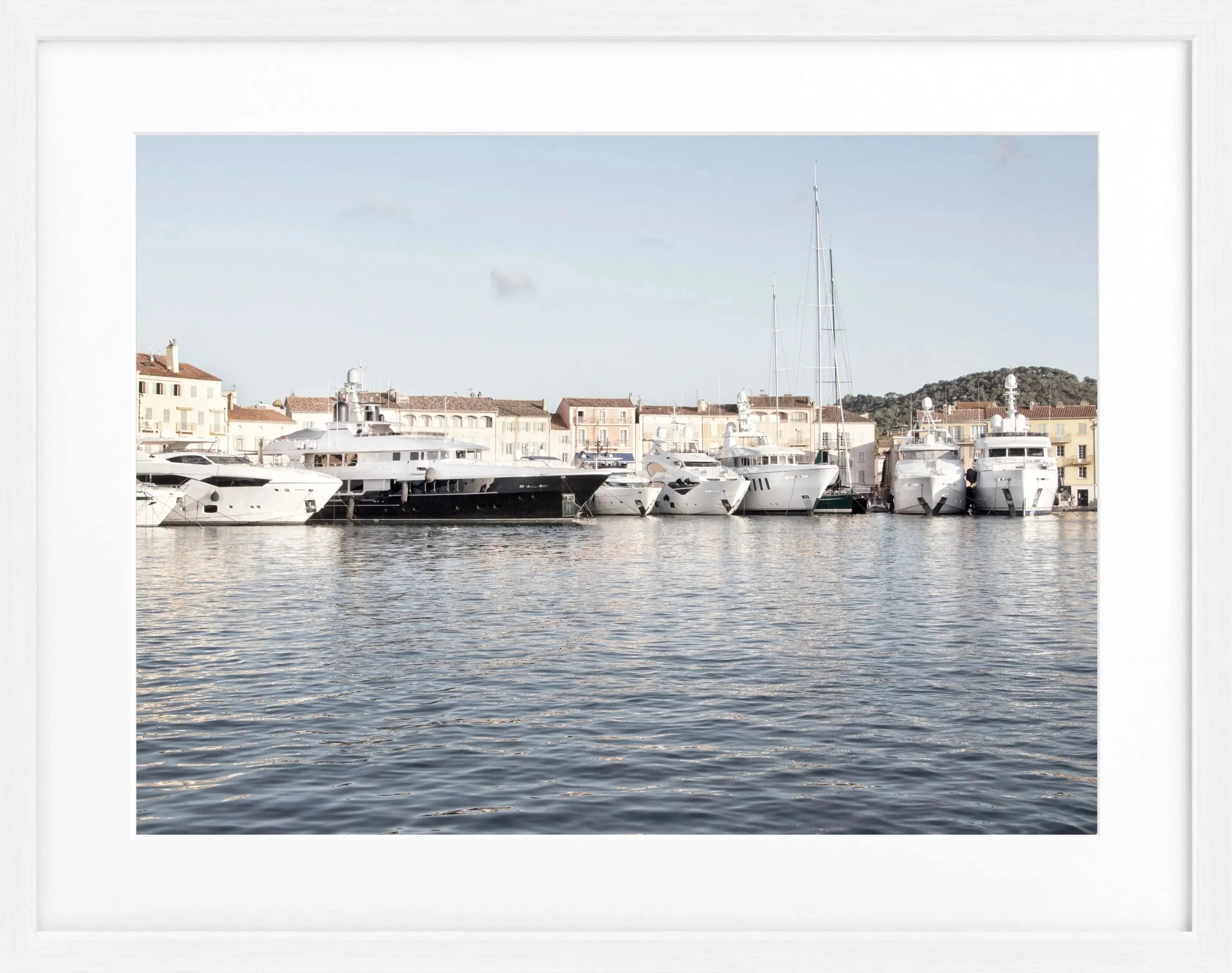 Poster mit Rahmen Saint Tropez ’Hafen’ ST07 - Wandbilder