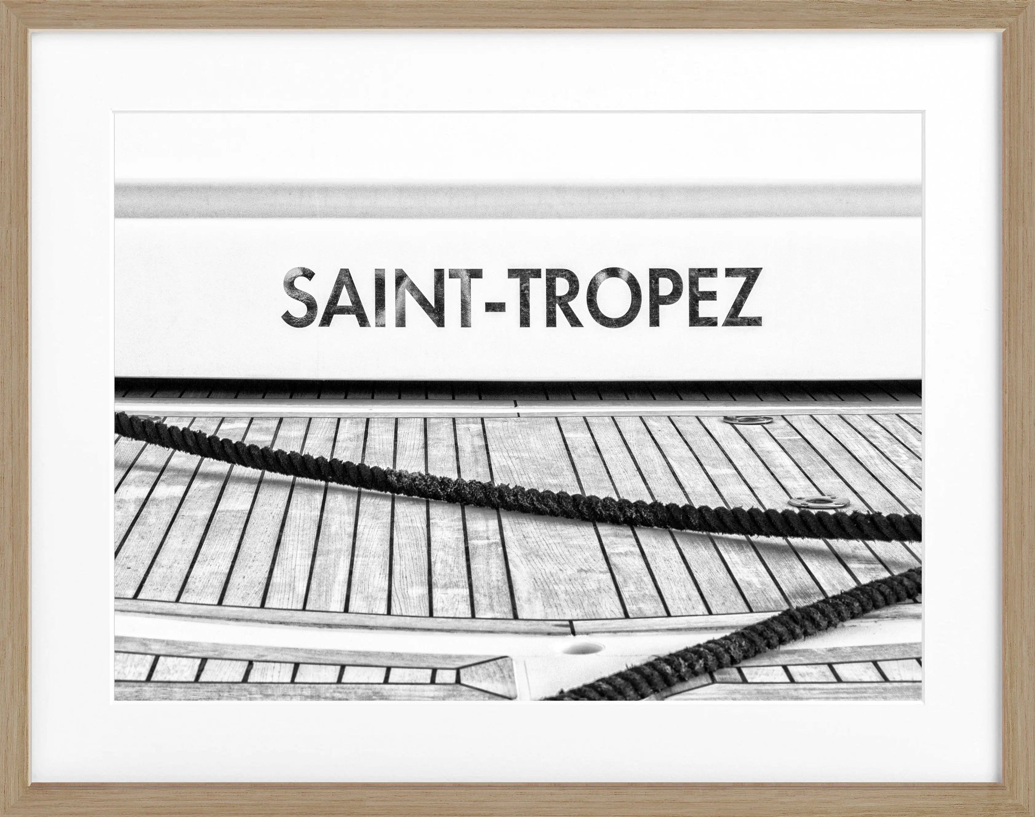 Poster mit Rahmen ’Boot’ Saint Tropez ST09 - Wandbilder