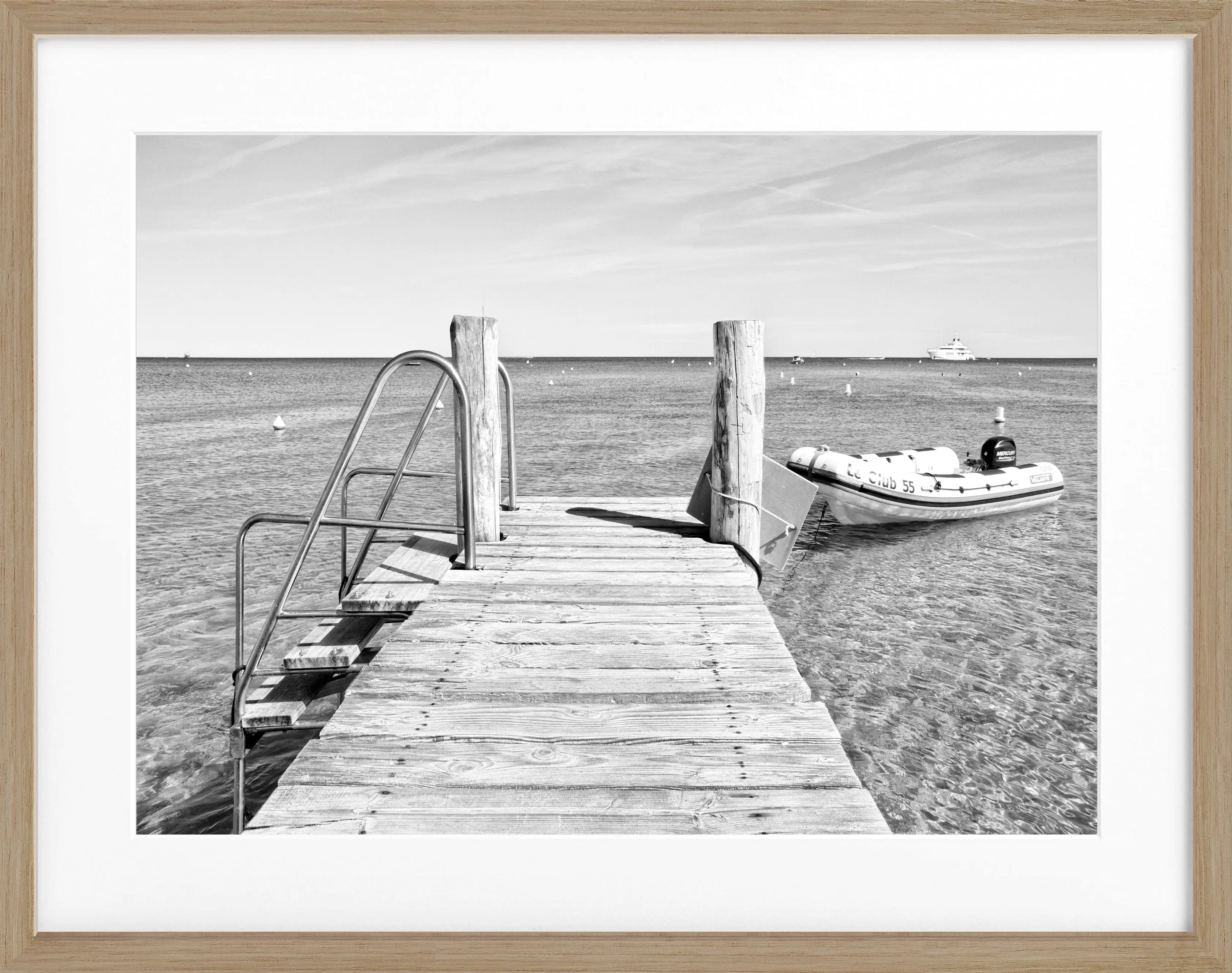 Poster mit Rahmen ’Steg’ Saint Tropez ST23 - Wandbilder