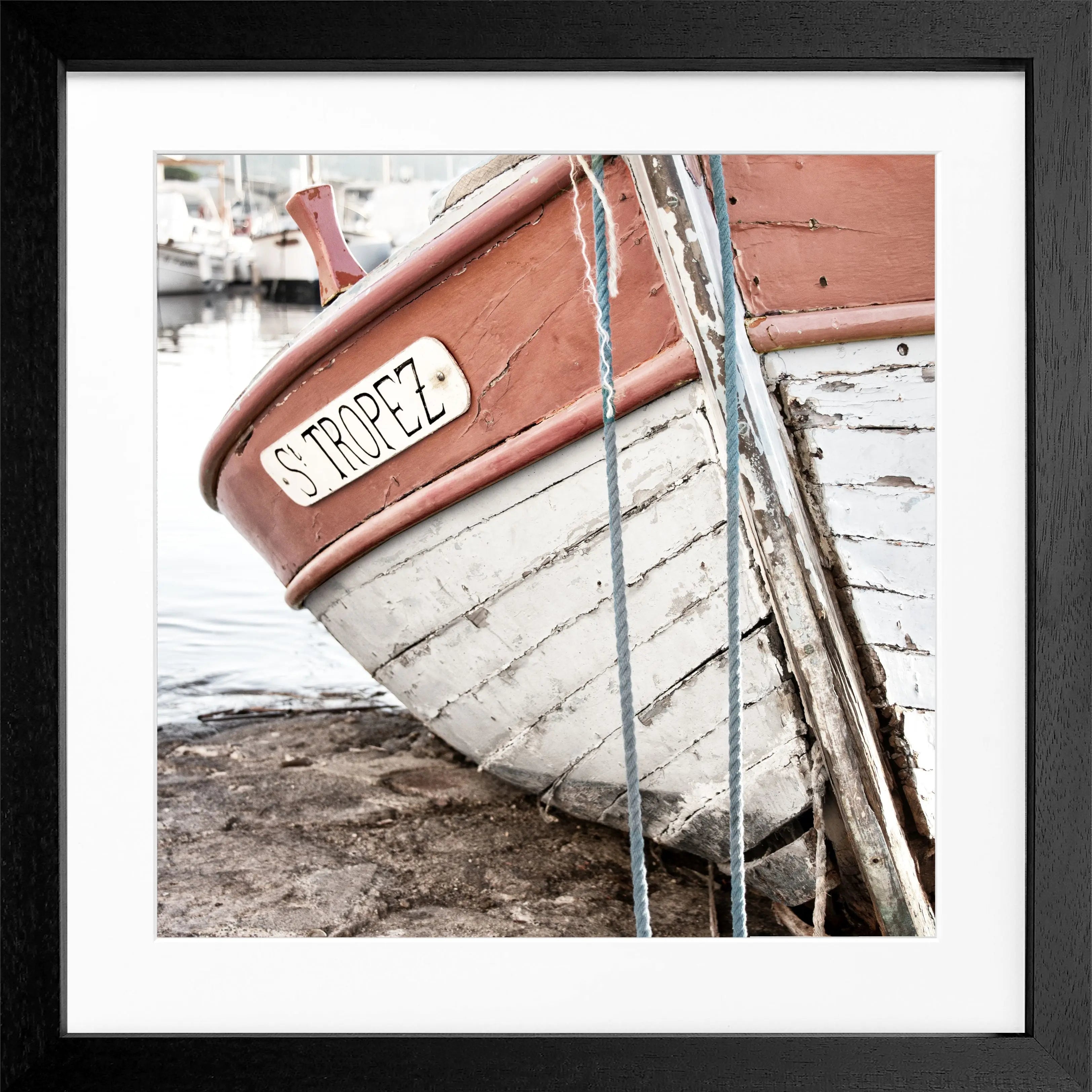 Poster mit Rahmen ’Fischerboot’ Saint Tropez ST27Q