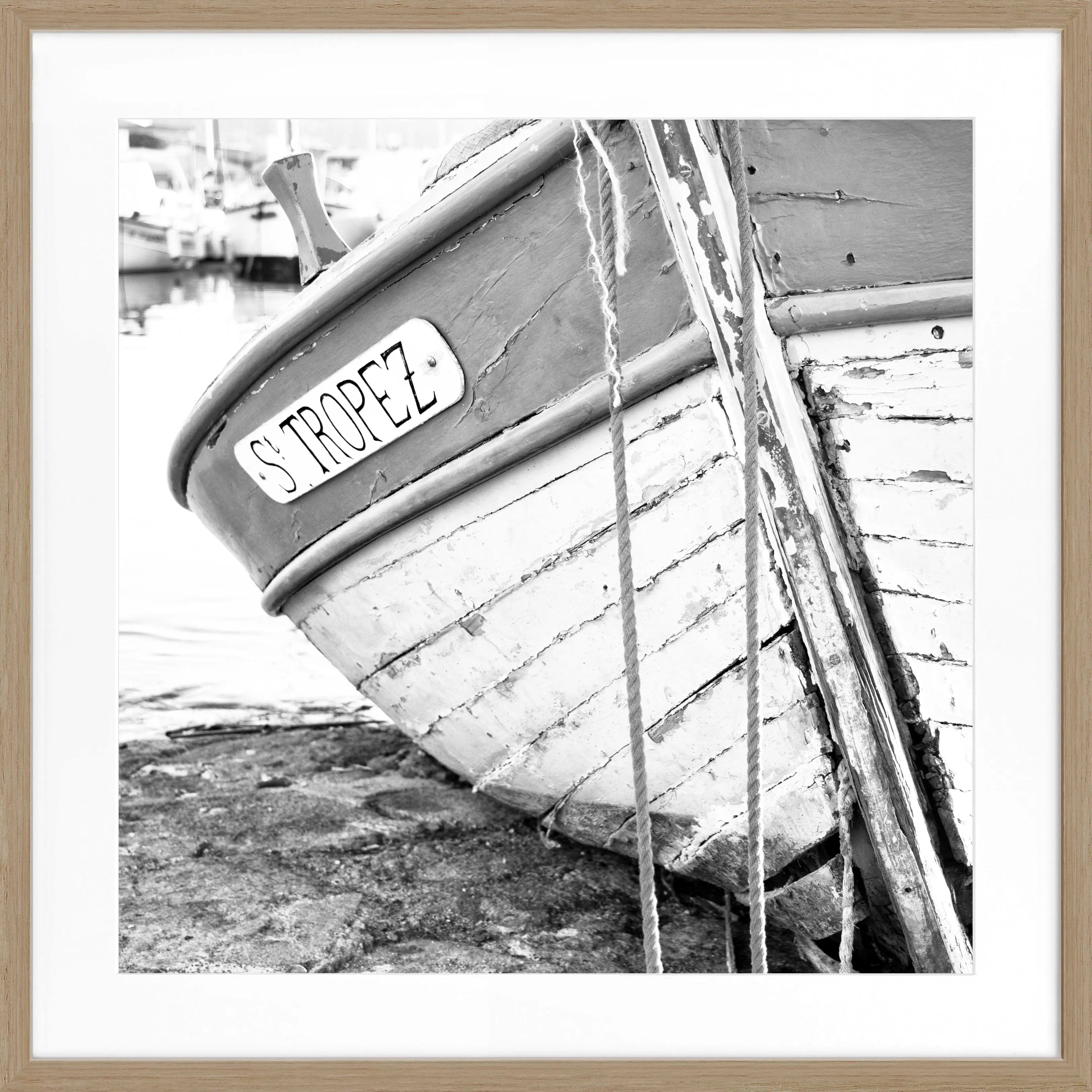 Poster mit Rahmen ’Fischerboot’ Saint Tropez ST27Q