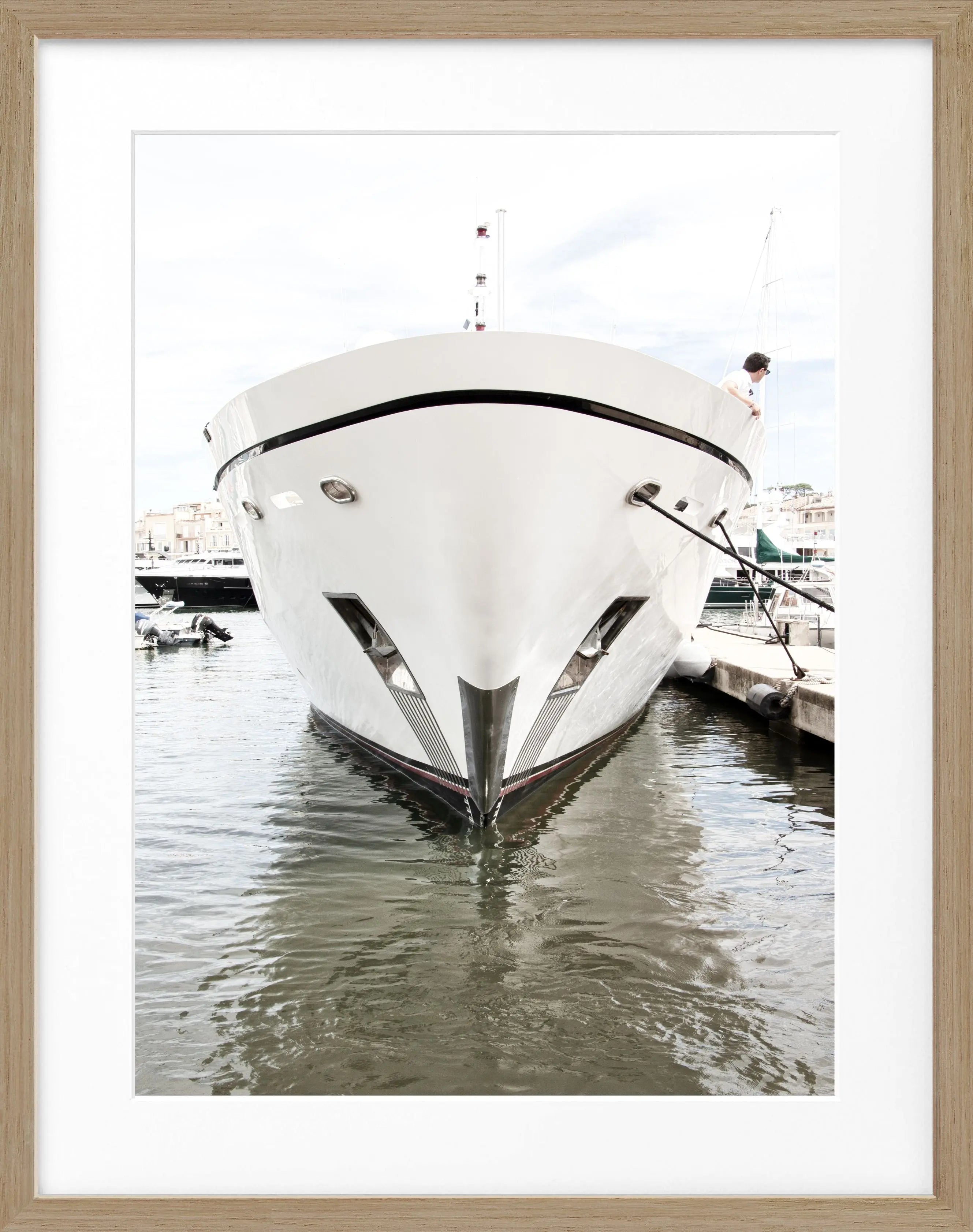 Poster mit Rahmen ’Yacht’ Saint Tropez ST35 - Wandbilder