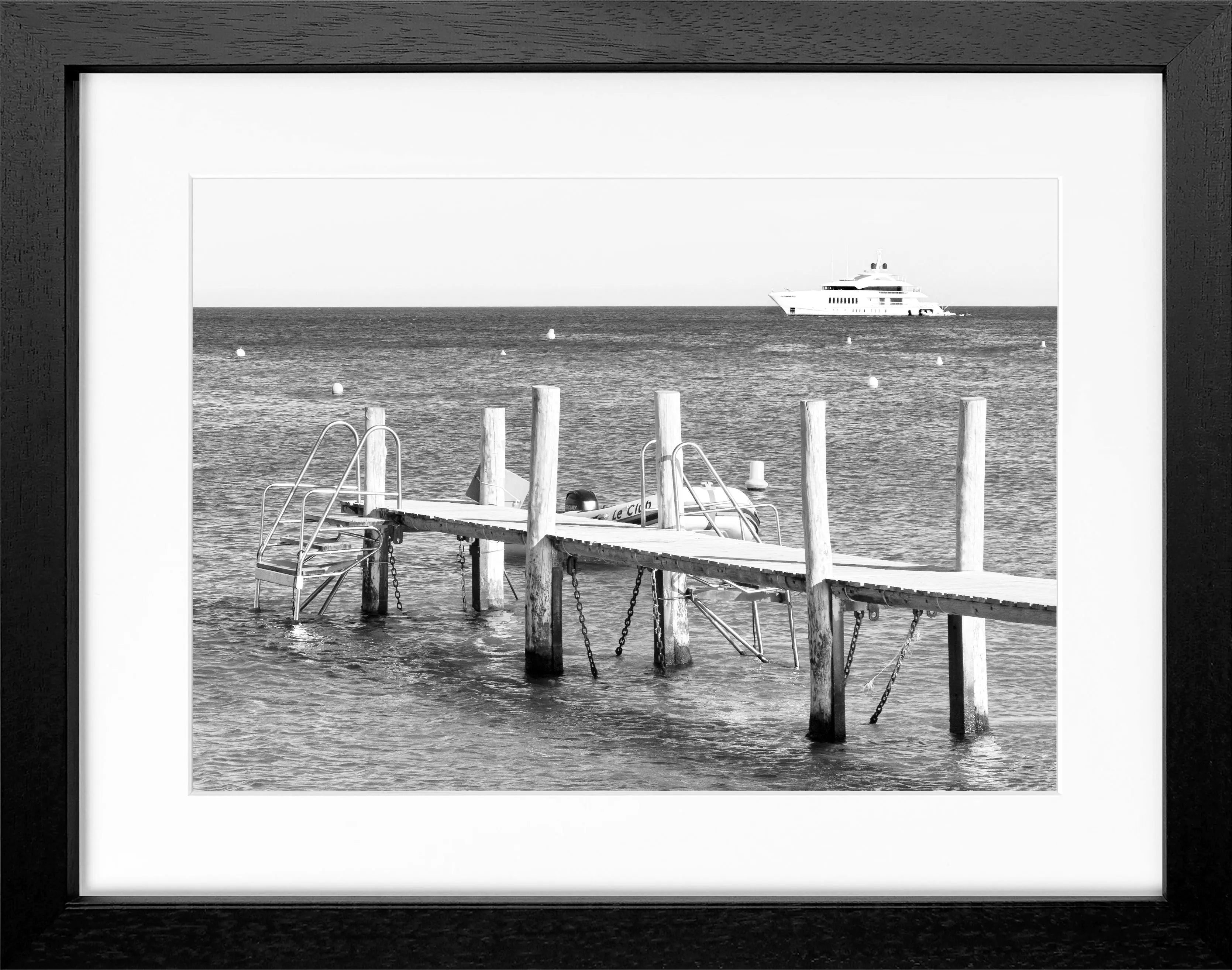 Poster mit Rahmen ’Steg Le Club 55’ Saint Tropez ST40