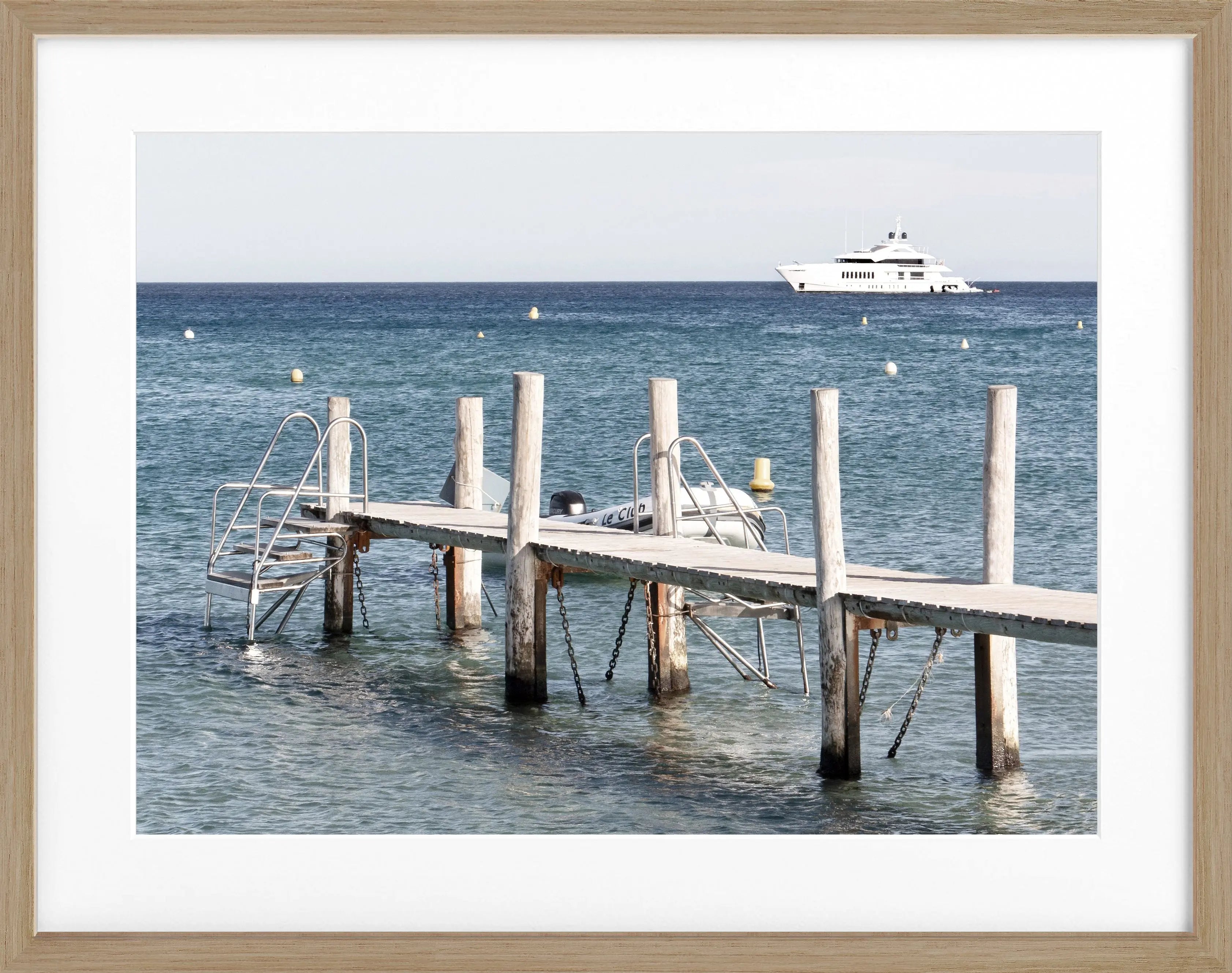 Poster mit Rahmen ’Steg Le Club 55’ Saint Tropez ST40