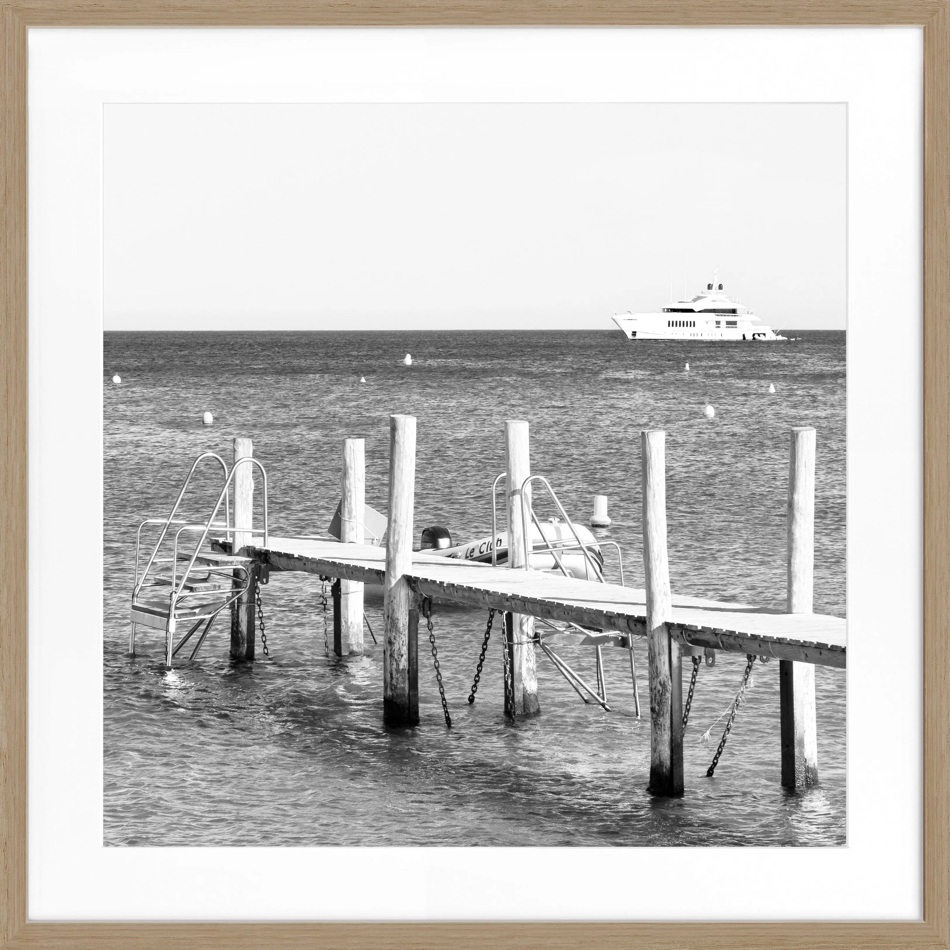 Poster mit Rahmen ’Steg Le Club 55’ Saint Tropez ST40Q