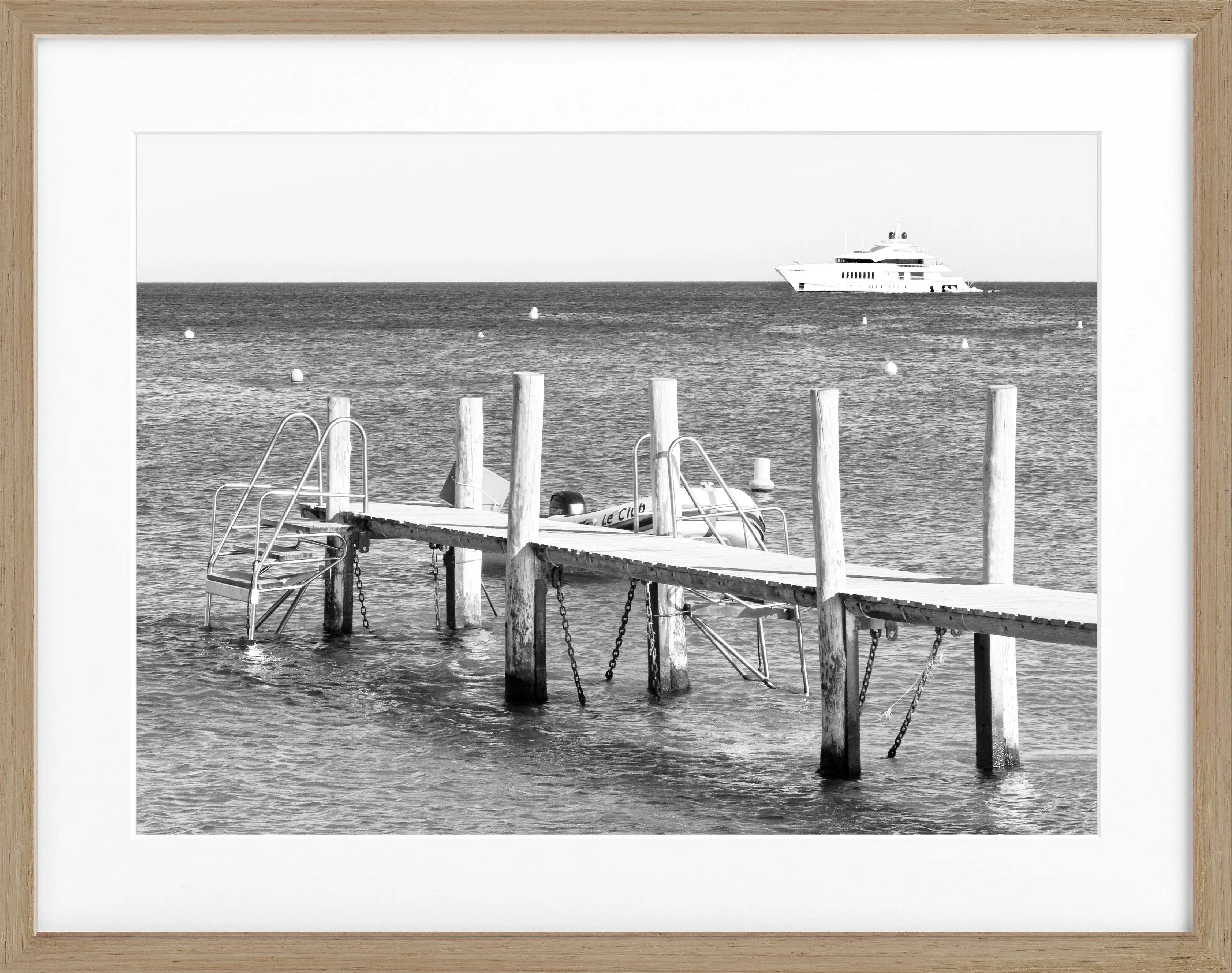 Poster mit Rahmen ’Steg Le Club 55’ Saint Tropez ST40