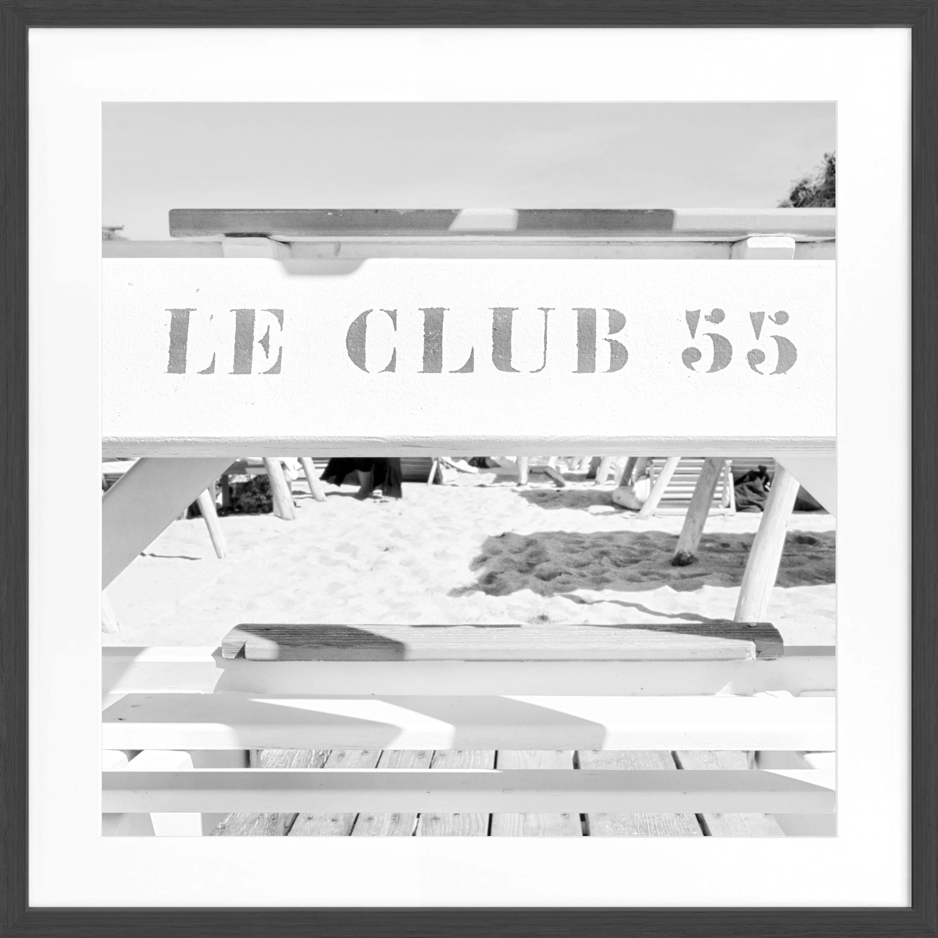 Poster mit Rahmen ’Le Club 55’ Saint Tropez ST42Q
