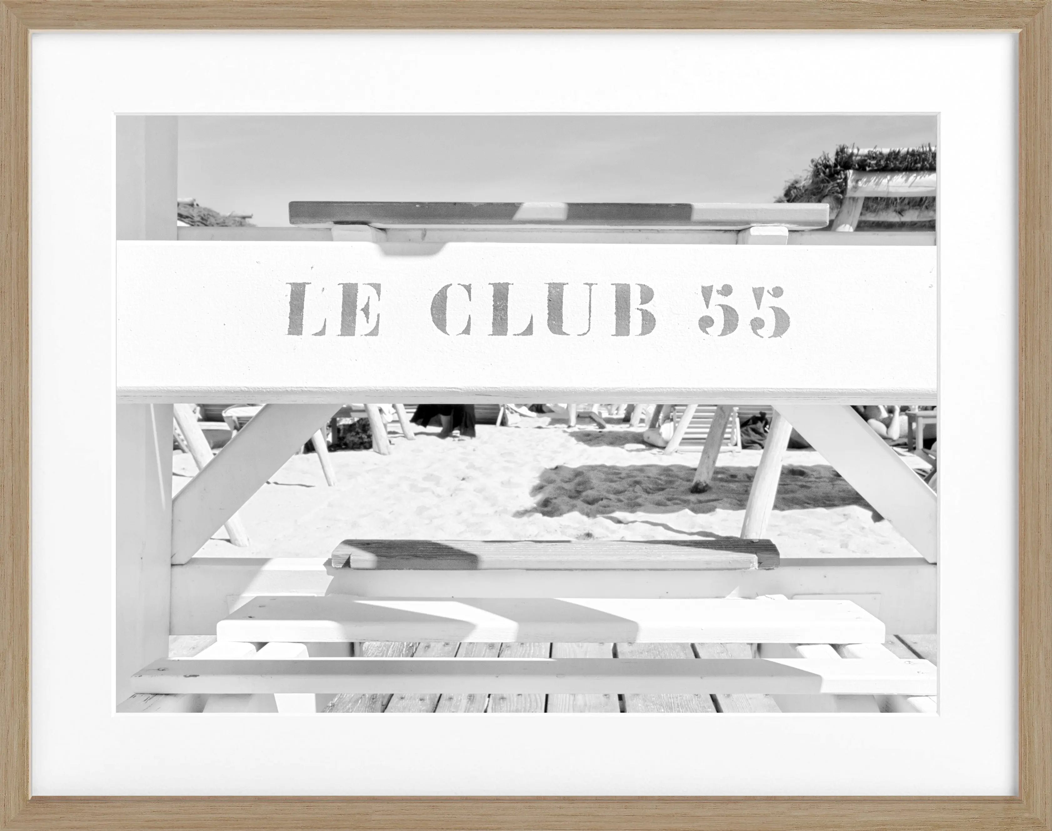 Poster mit Rahmen ’Le Club 55’ Saint Tropez ST42