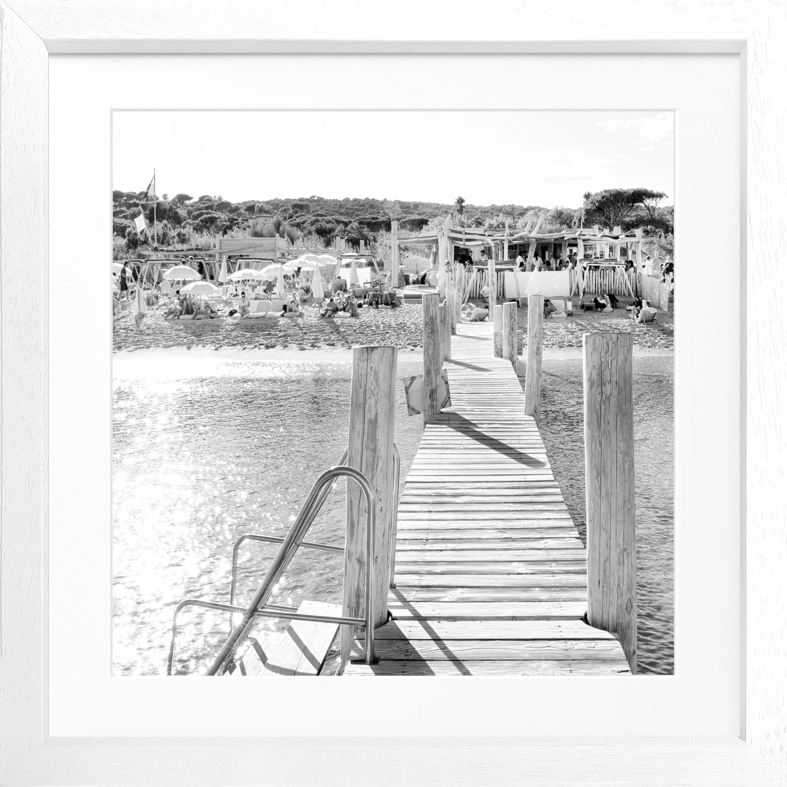 Poster mit Rahmen ’Steg Le Club 55’ Saint Tropez ST44Q