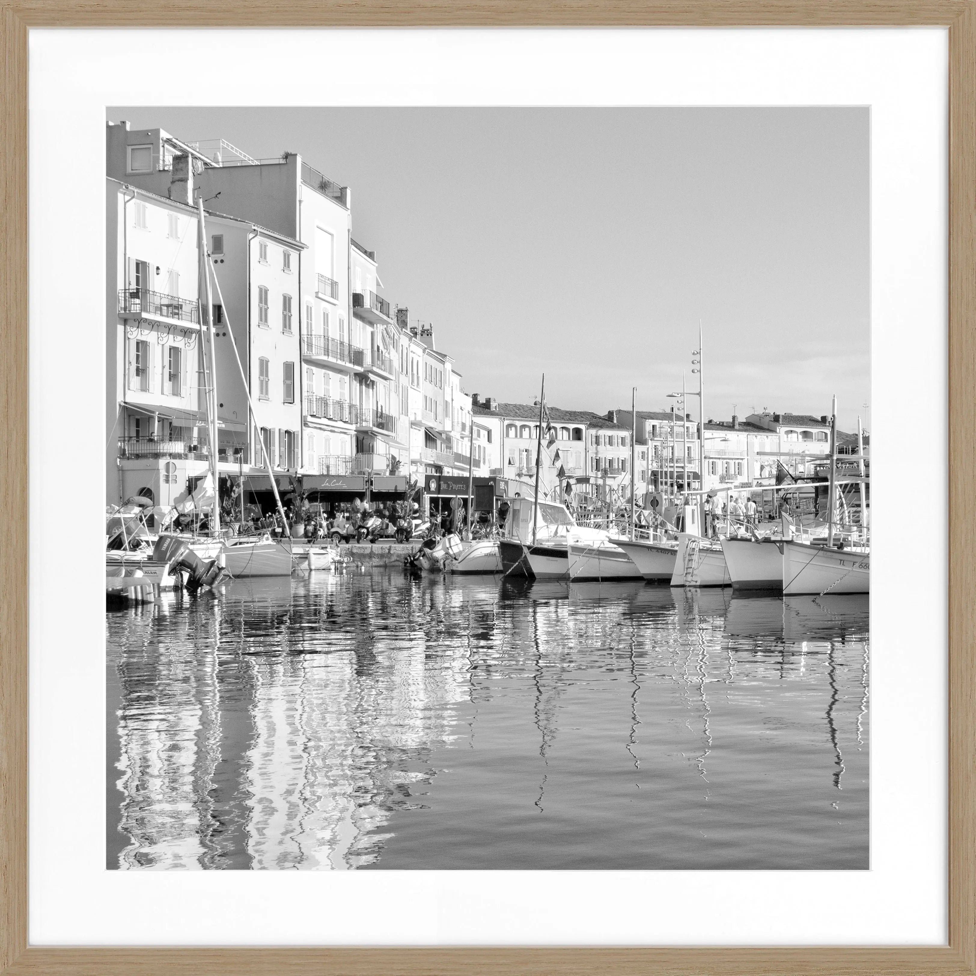 Poster mit Rahmen ’Hafen’ Saint Tropez ST05Q - Wandbilder