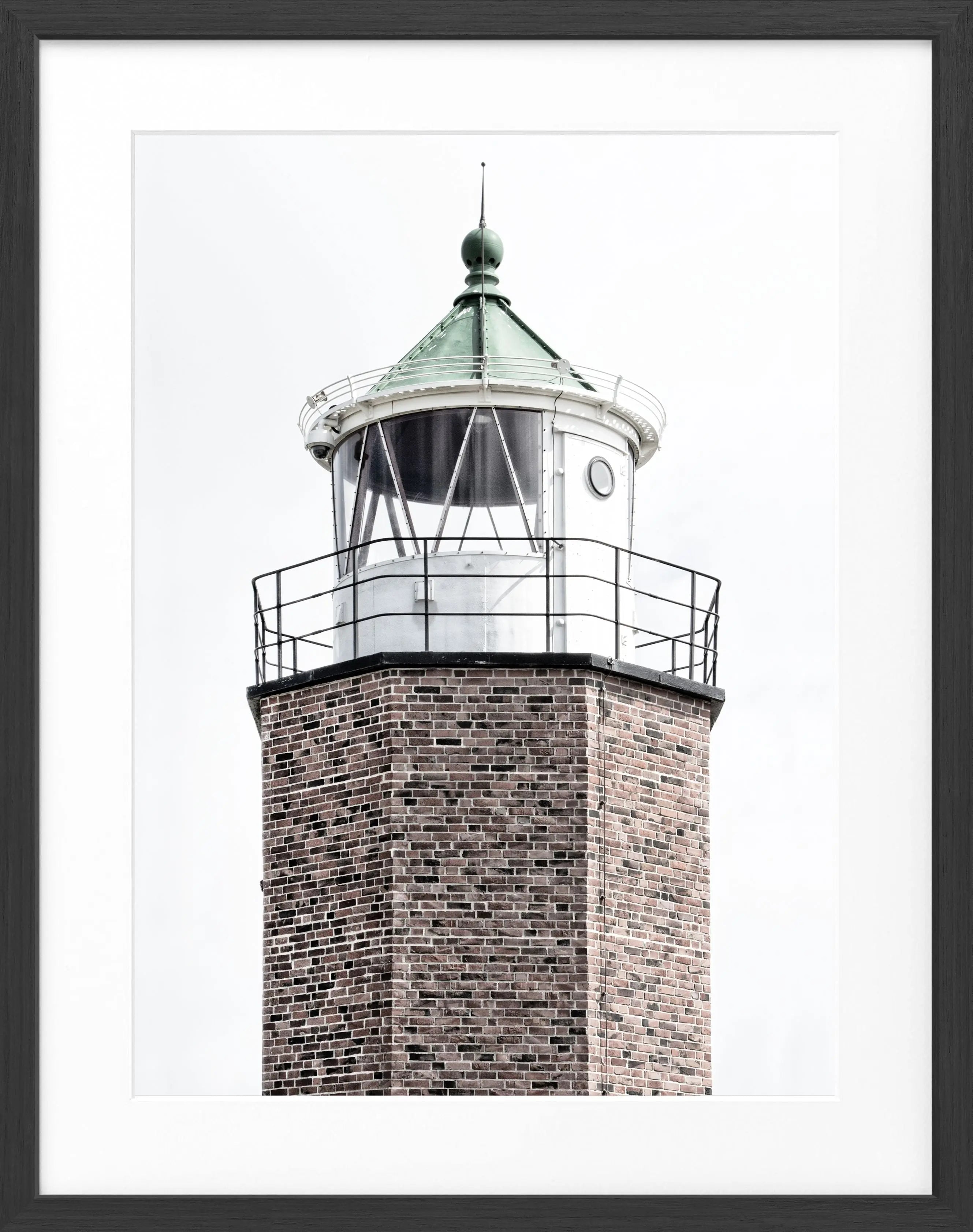 Poster mit Rahmen Leuchtturm ’Rotes Kliff’ Sylt SY59