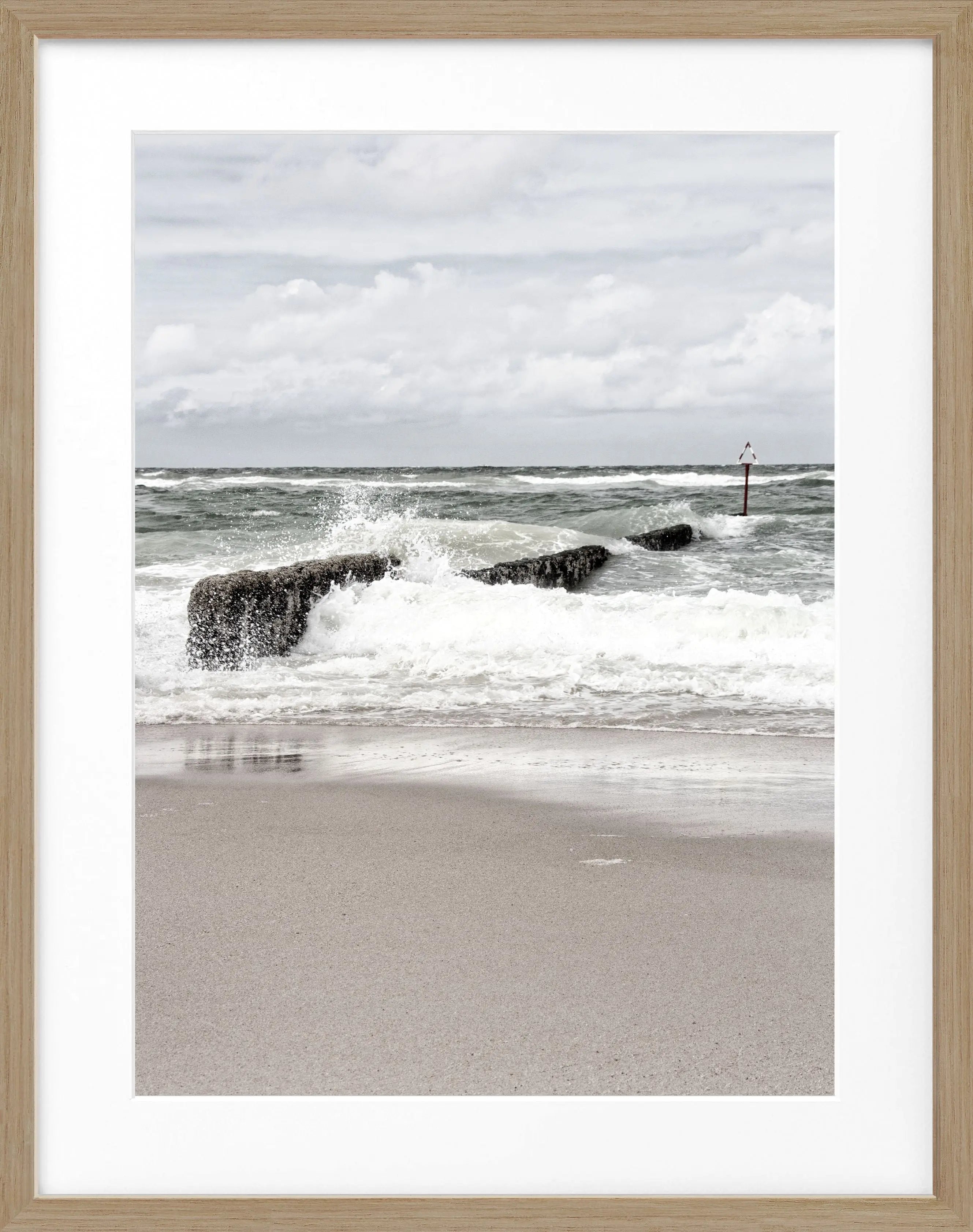 Poster mit Rahmen ’Buhne’ Sylt SY61 - Wandbilder