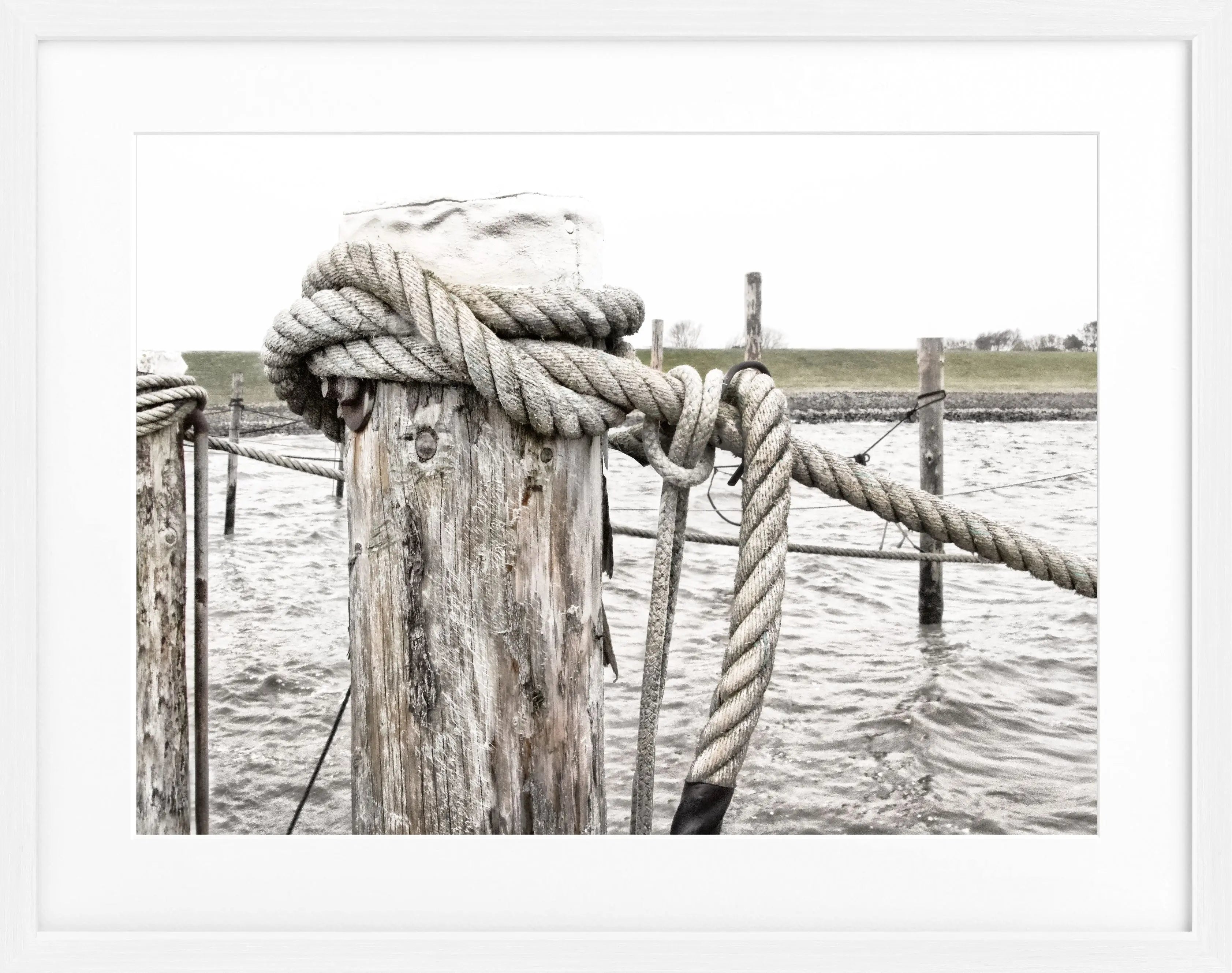 Poster mit Rahmen ’Poller’ Sylt SY67 - Wandbilder