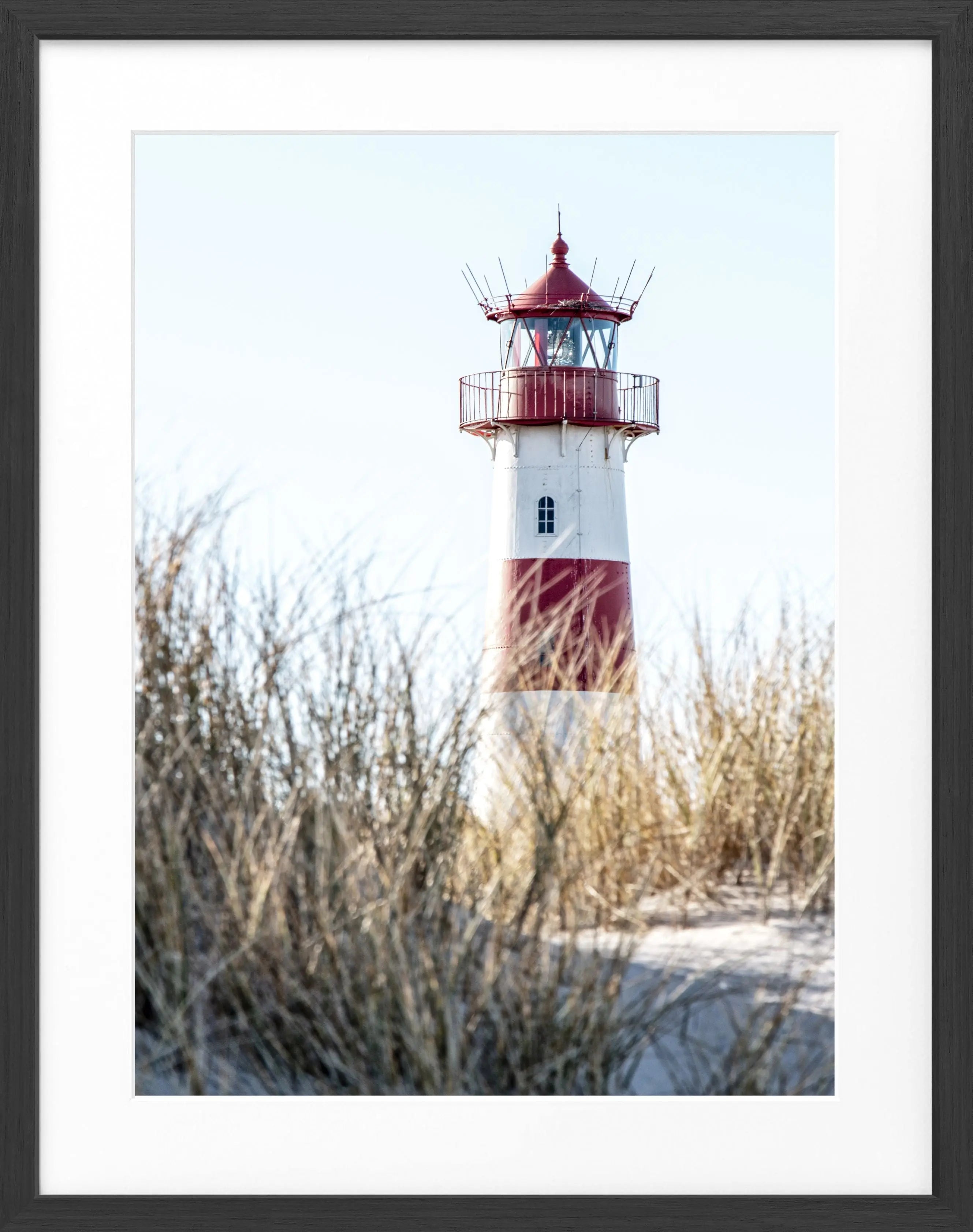 Poster mit Rahmen Sylt Leuchtturm ’List’ SY69 - Wandbilder