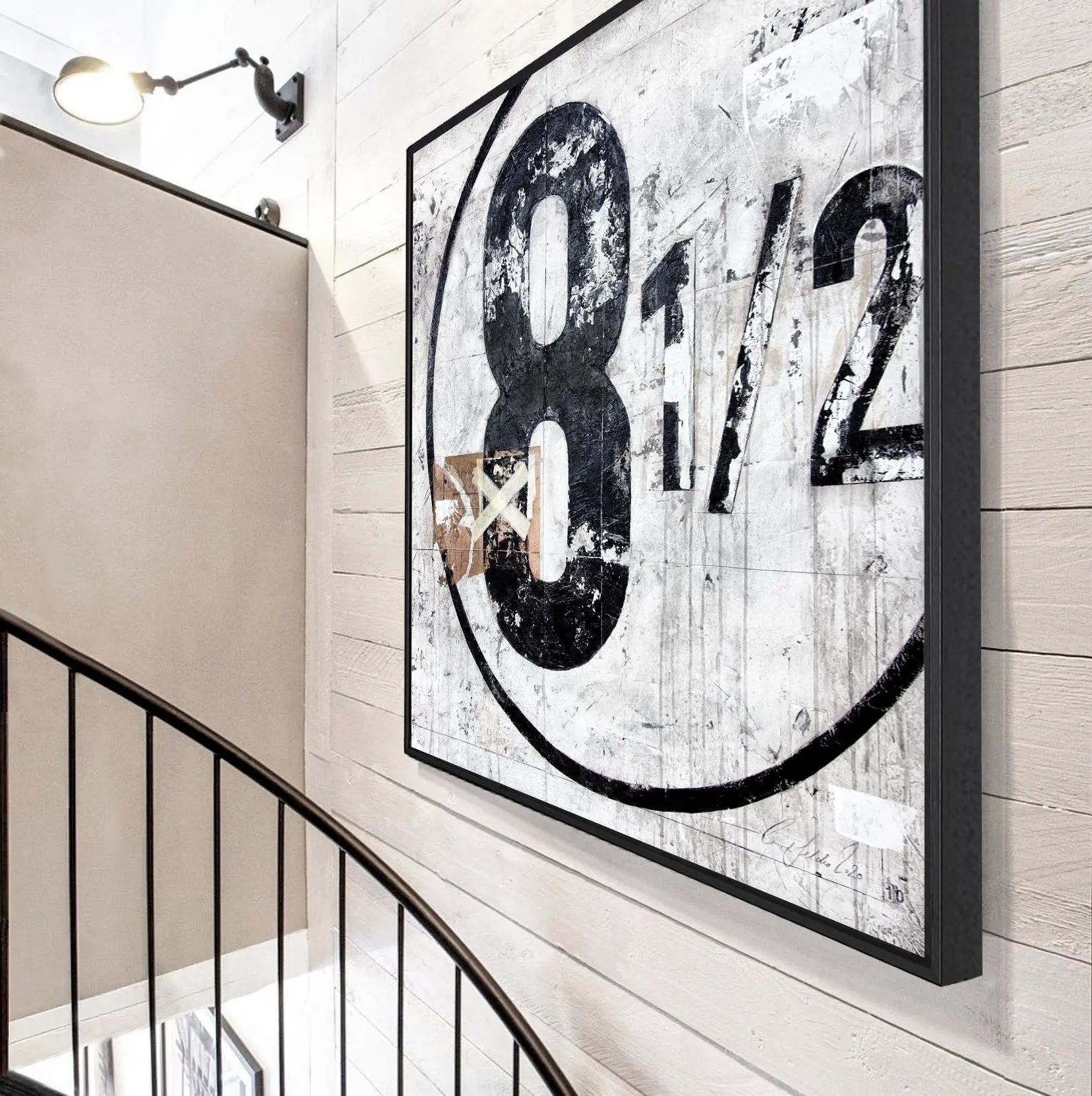 Wandbild GM01Q ’Achteinhalb’ - Druck auf Leinwand