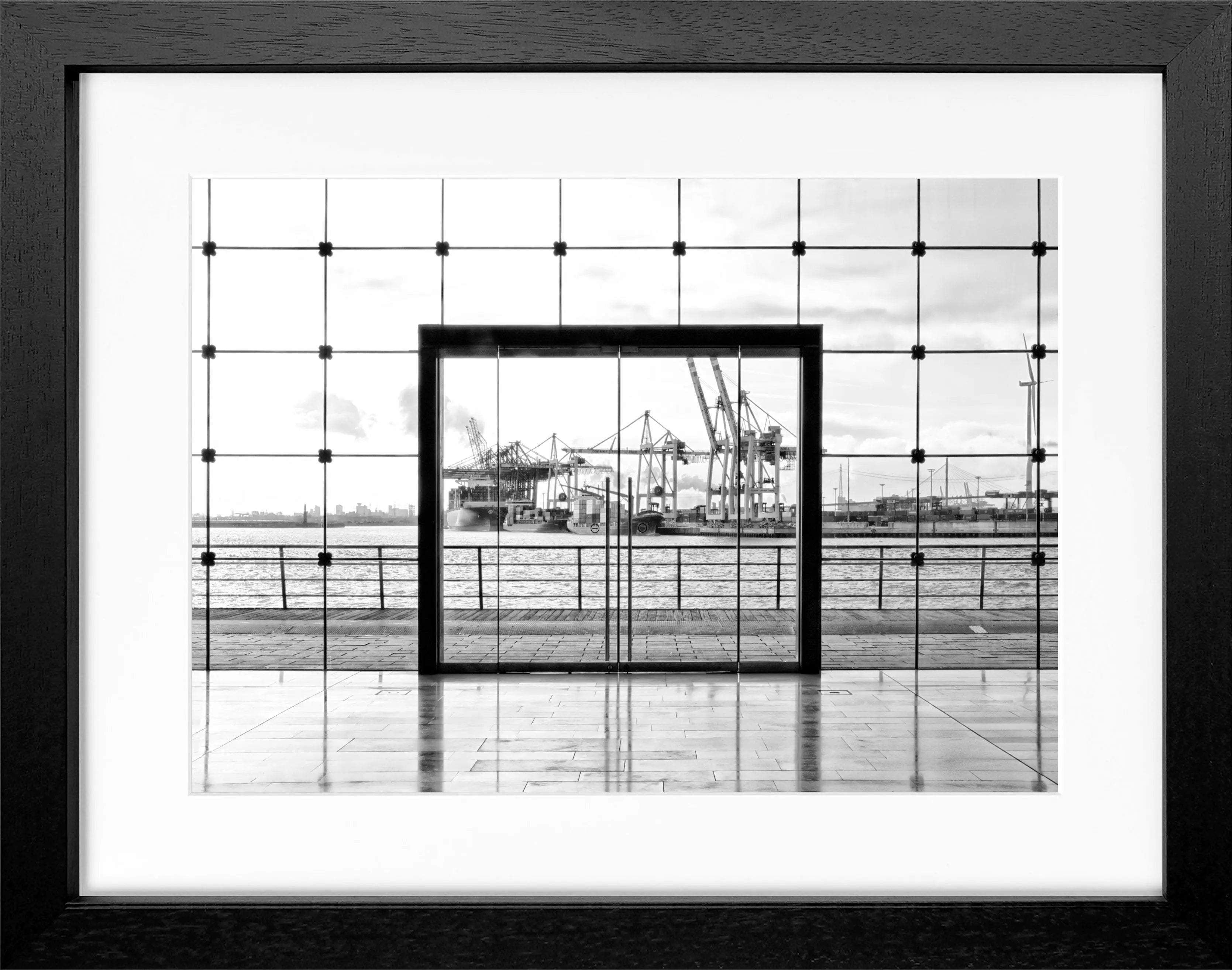 Poster mit Rahmen Hamburg Hafen HH33A - Wandbilder