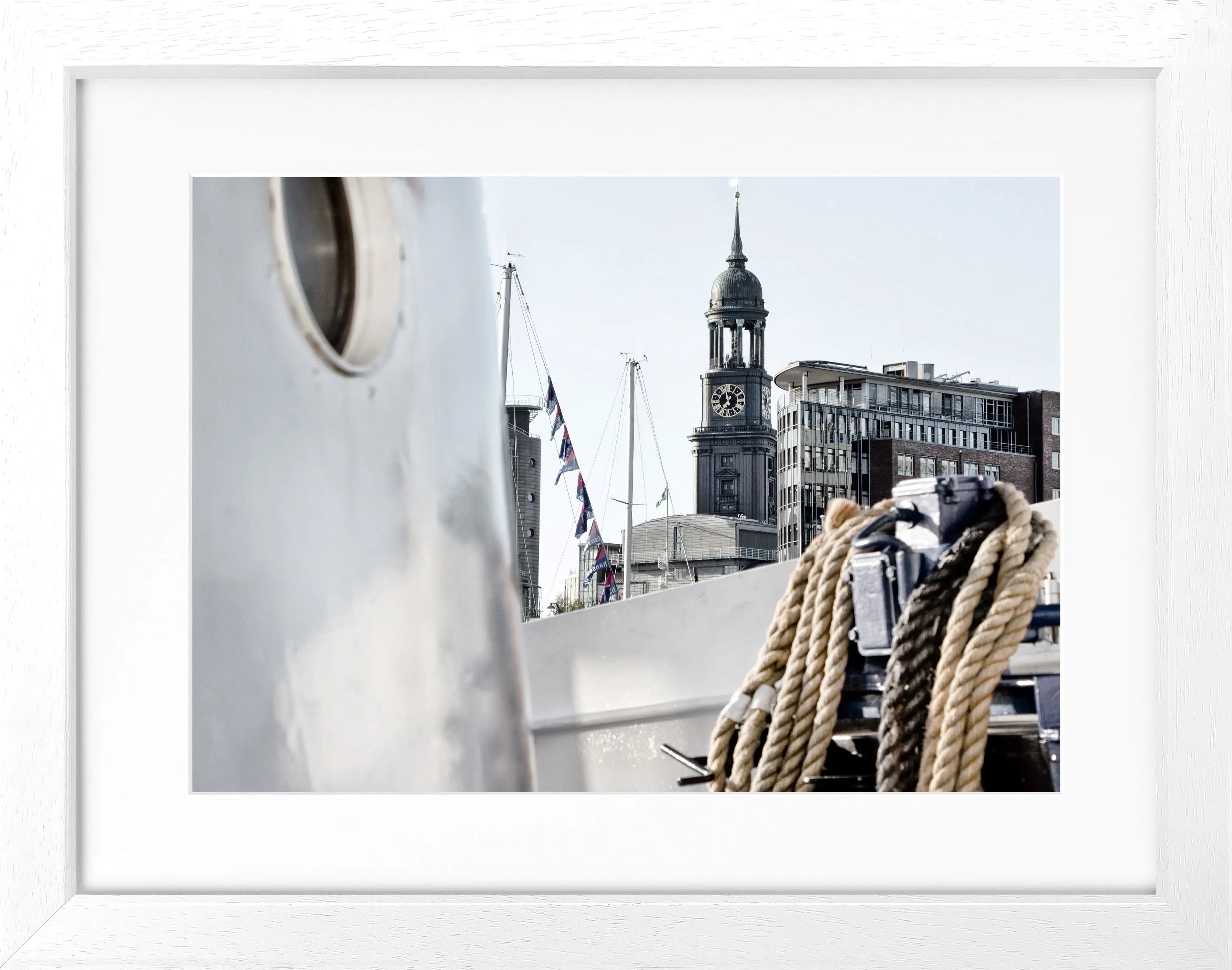 Poster mit Rahmen Hamburg ’Michel’ HH19 - Wandbilder