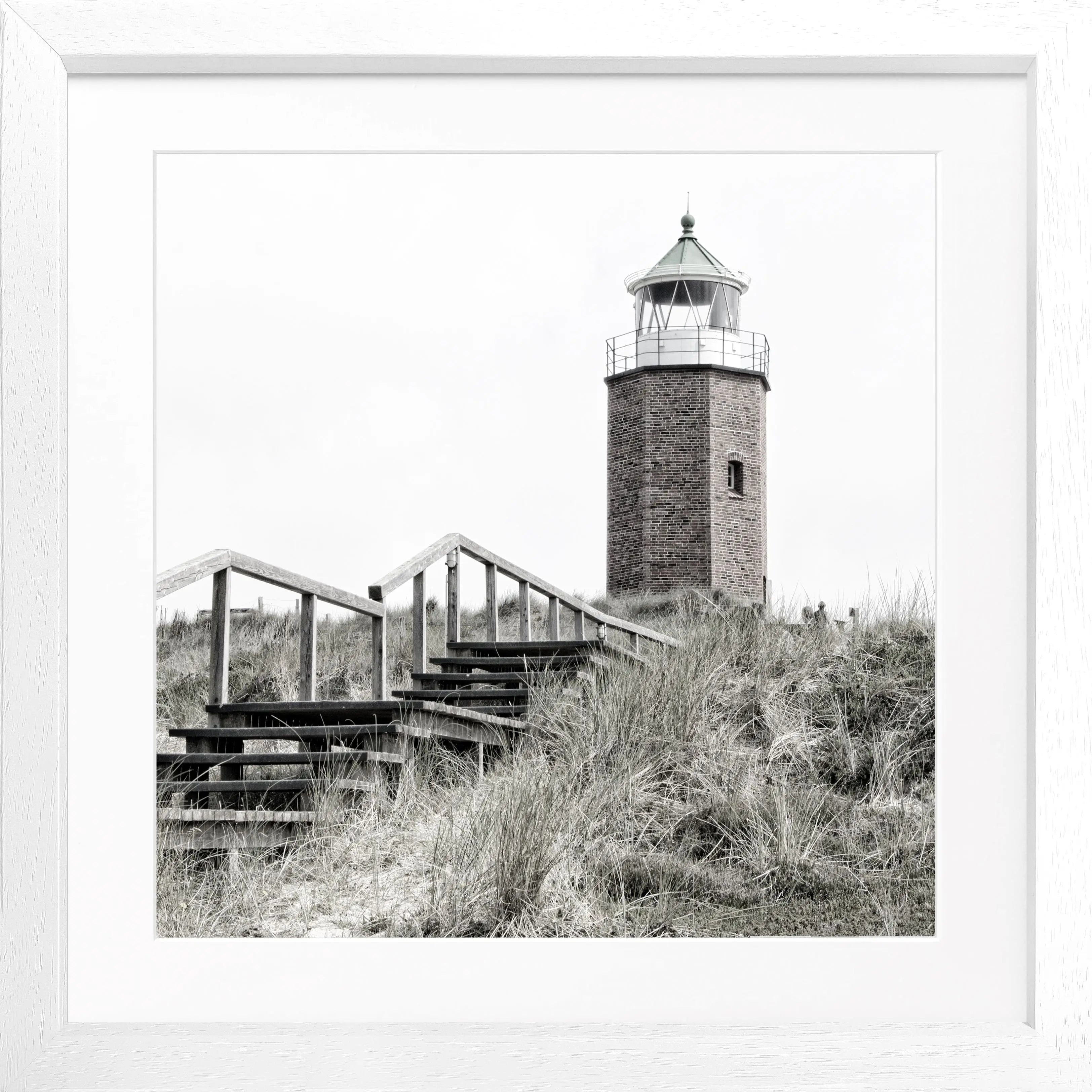Poster mit Rahmen Sylt Leuchtturm Kampen SY52Q - Wandbilder